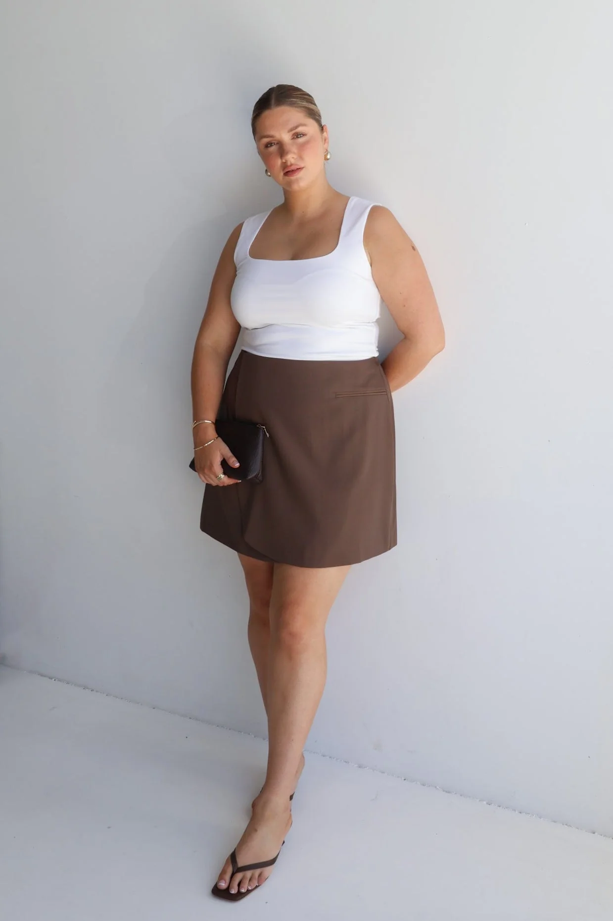 PORTER SKIRT CHOCOLATE