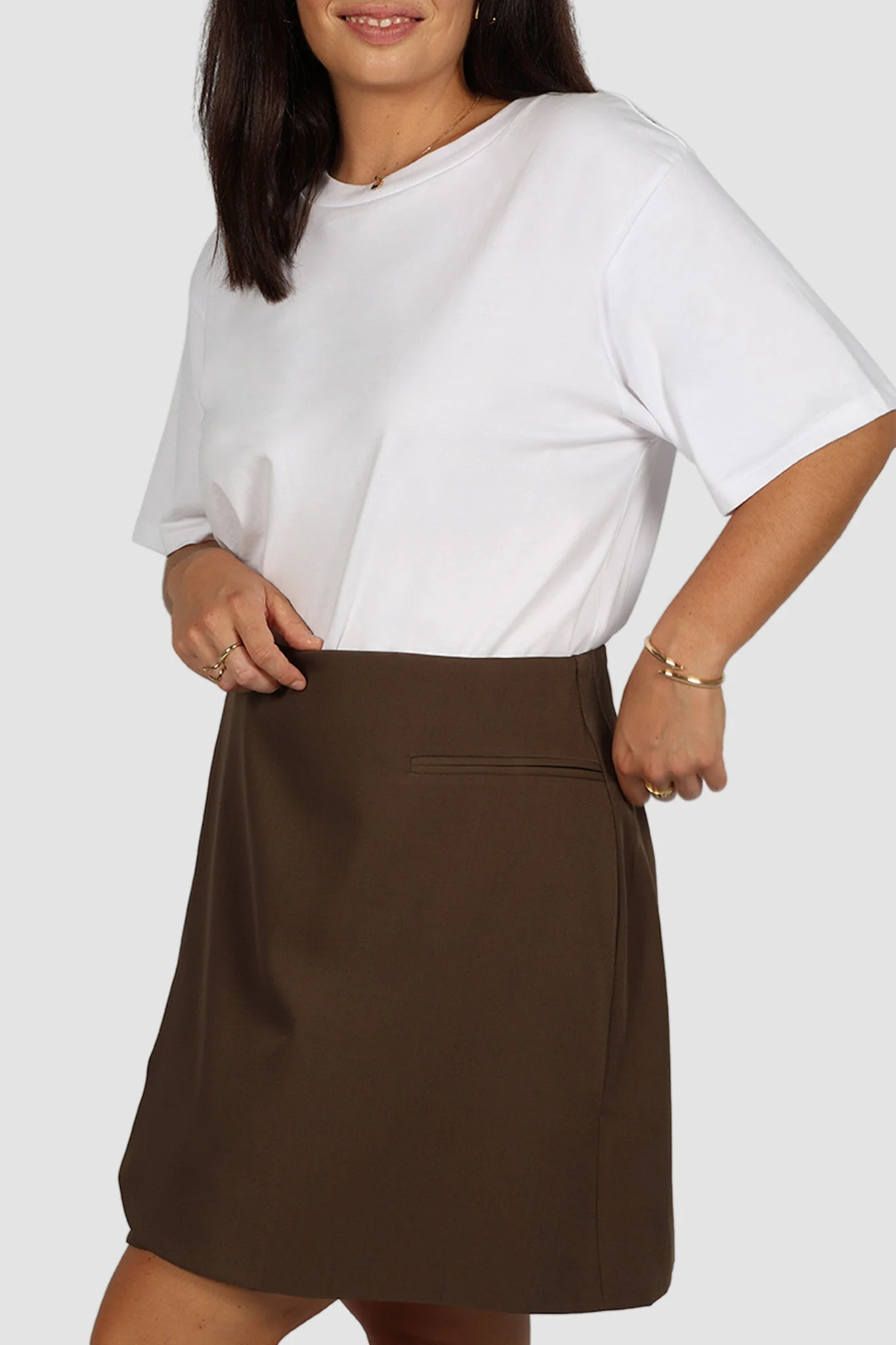 PORTER SKIRT CHOCOLATE - Image 7