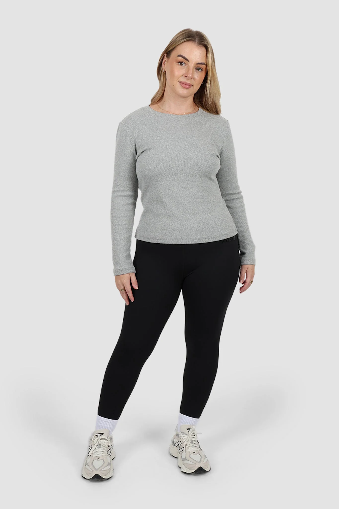 PORTLAND L/S RIB TEE GREY MARLE - Image 14
