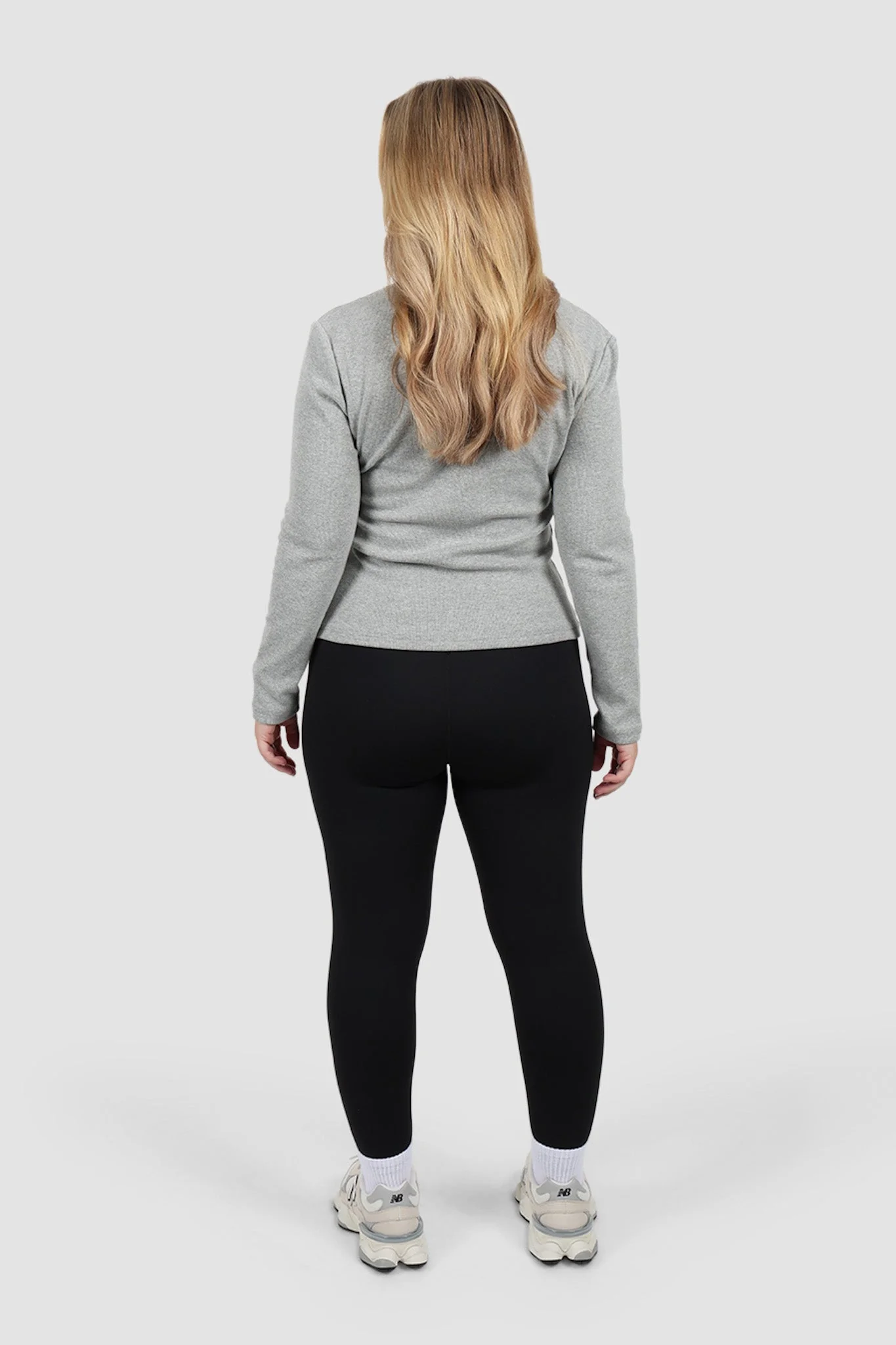 PORTLAND L/S RIB TEE GREY MARLE - Image 15