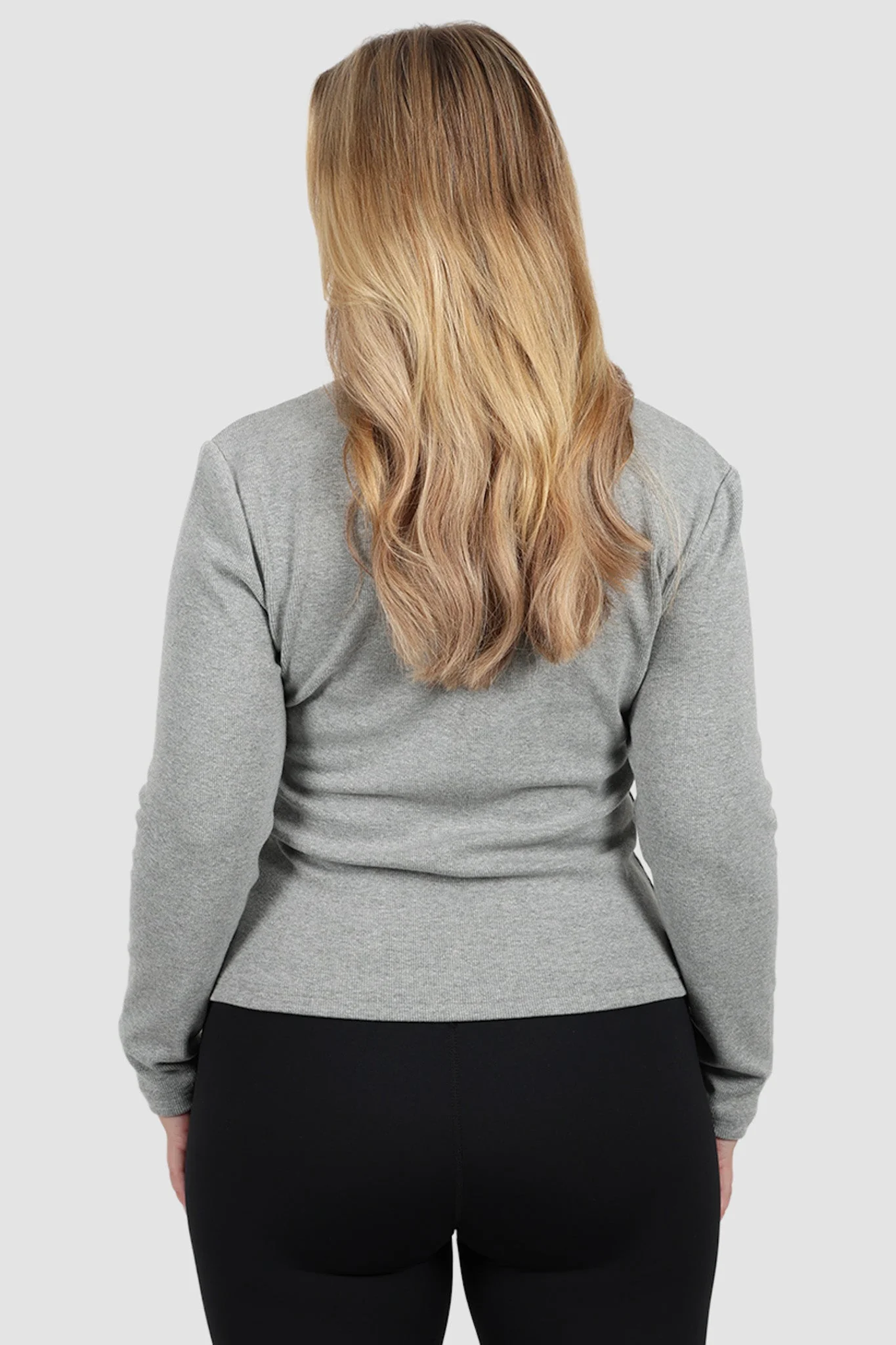 PORTLAND L/S RIB TEE GREY MARLE - Image 17