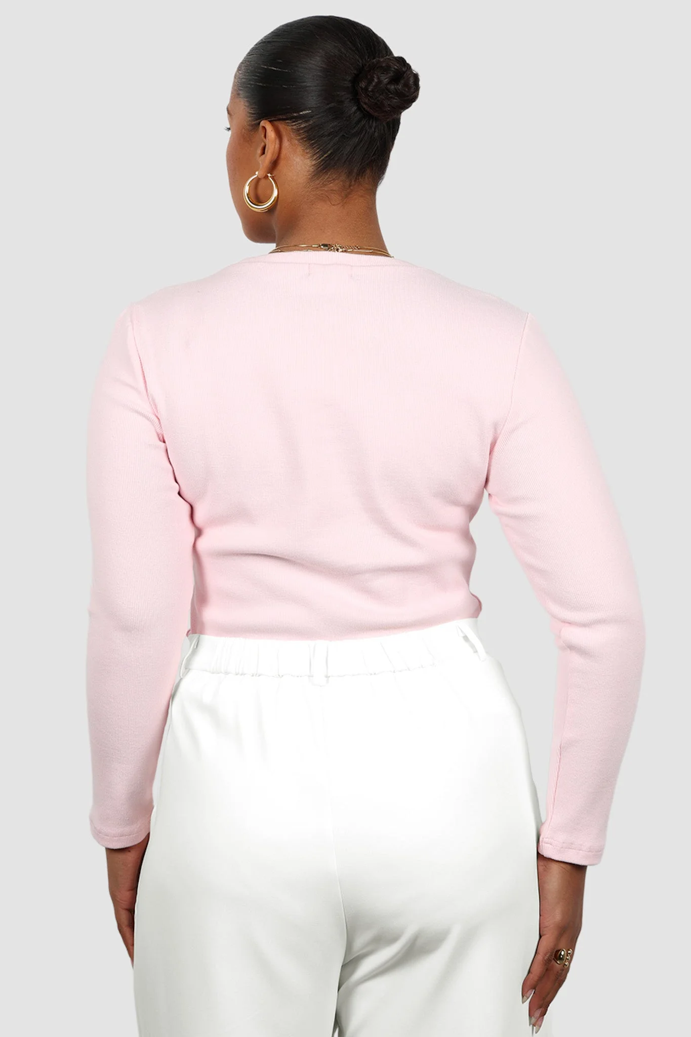 PORTLAND L/S RIB TEE PINK - Image 10