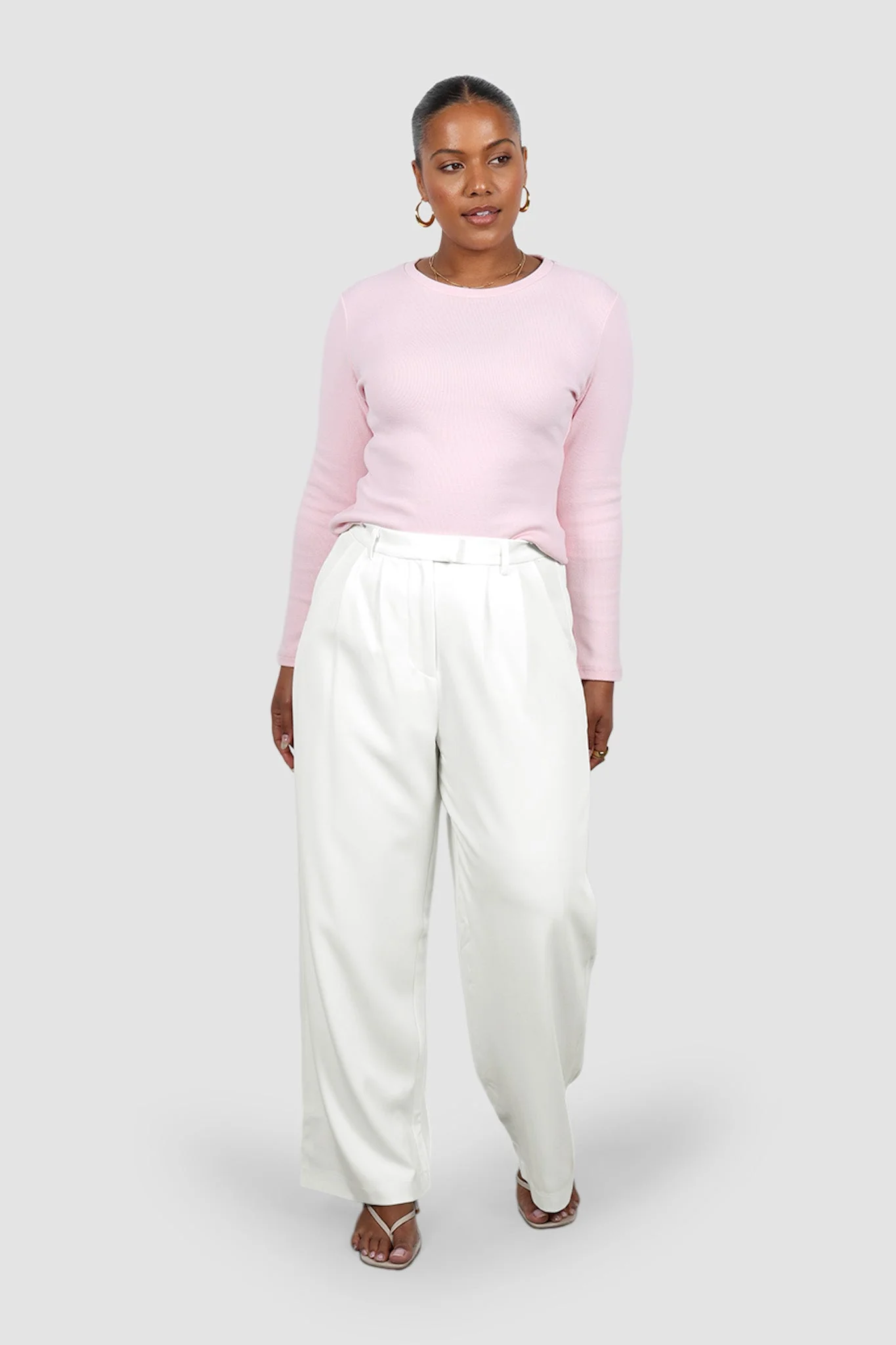 PORTLAND L/S RIB TEE PINK - Image 11