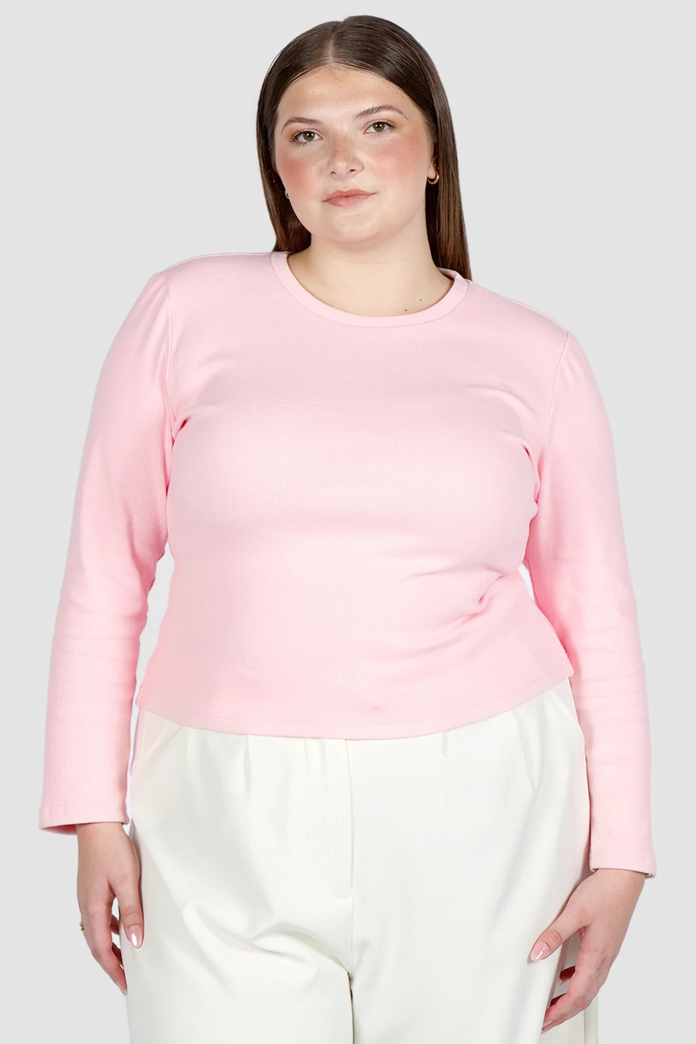 PORTLAND L/S RIB TEE PINK - Image 14