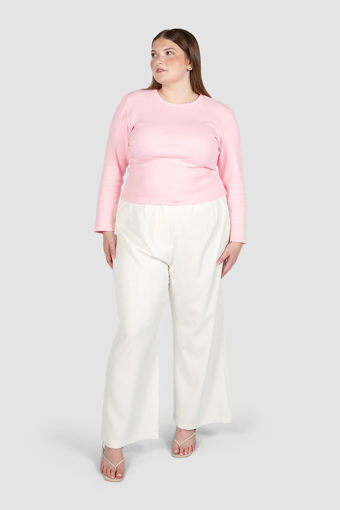 PORTLAND L/S RIB TEE PINK - Image 15