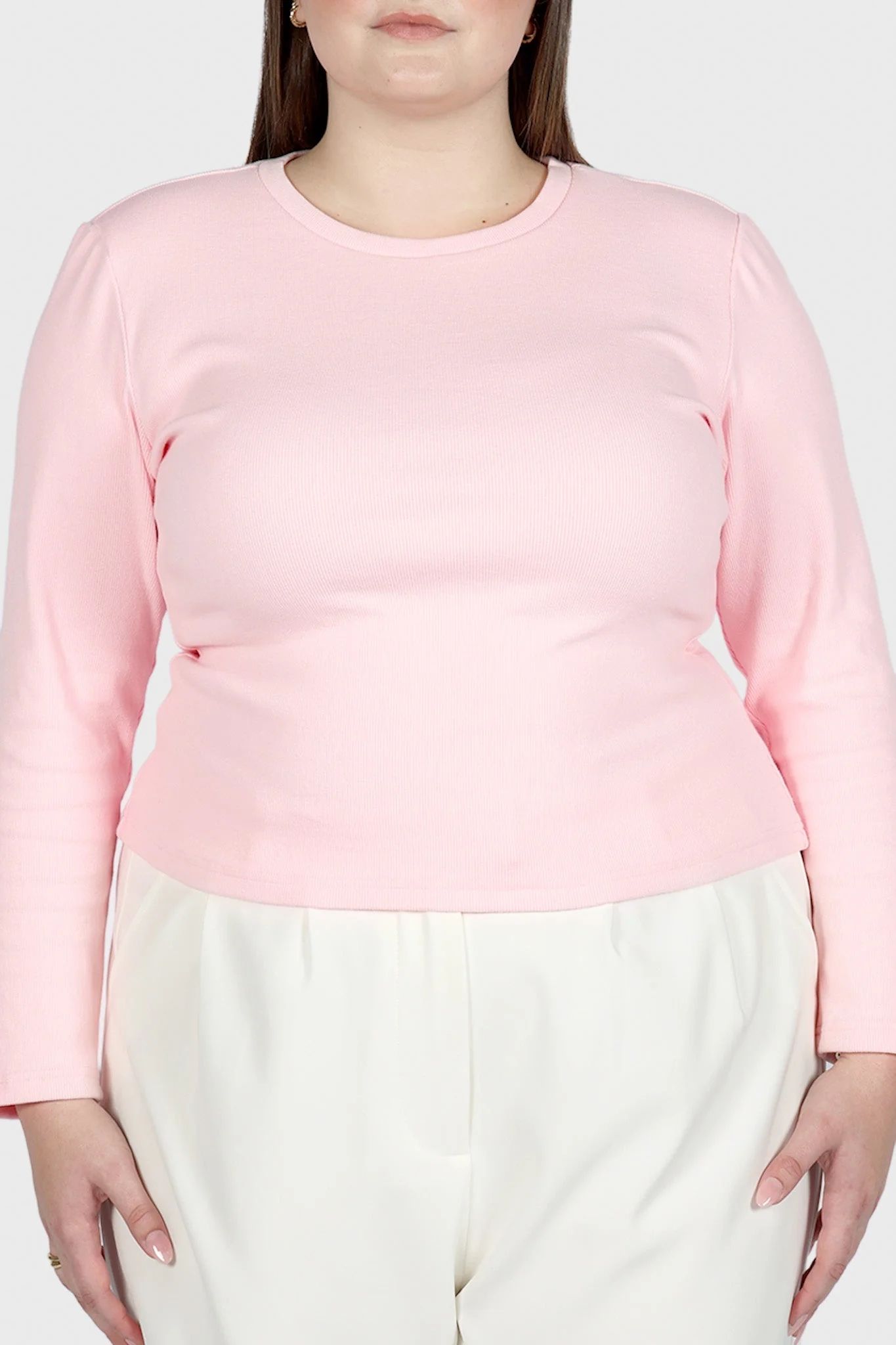 PORTLAND L/S RIB TEE PINK - Image 18