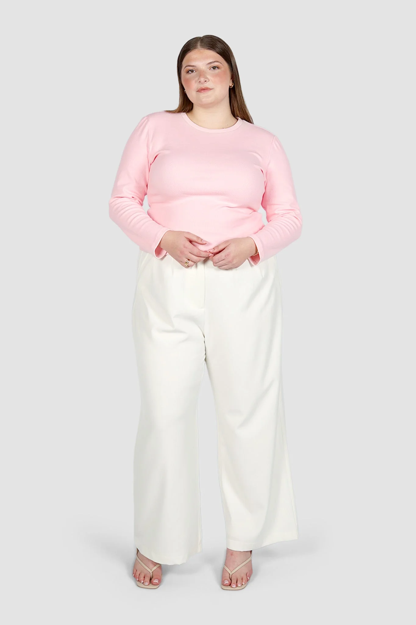 PORTLAND L/S RIB TEE PINK - Image 19