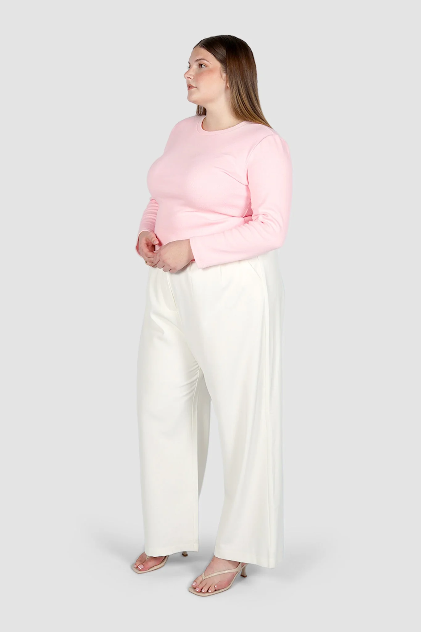 PORTLAND L/S RIB TEE PINK - Image 20