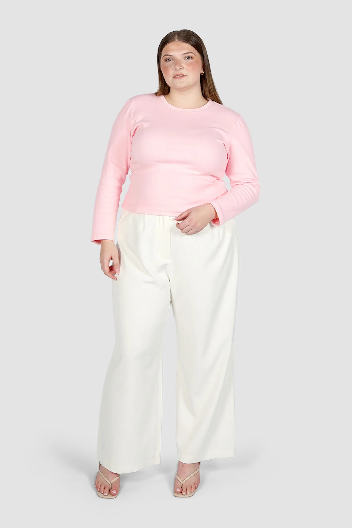 PORTLAND L/S RIB TEE PINK - Image 21
