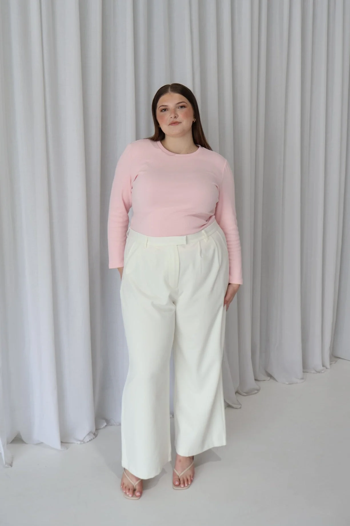PORTLAND L/S RIB TEE PINK - Image 6