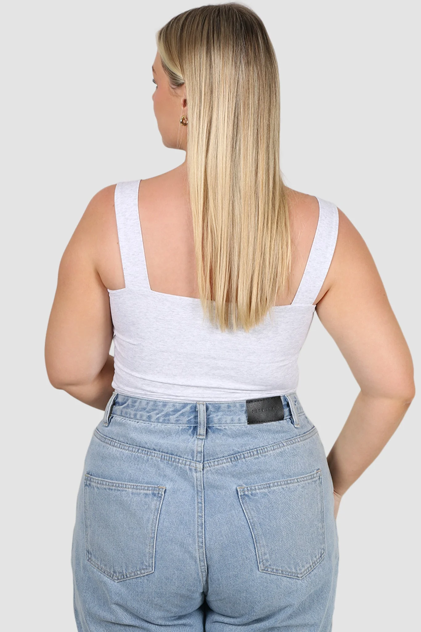 QUINN TOP GREY MARLE - Image 3