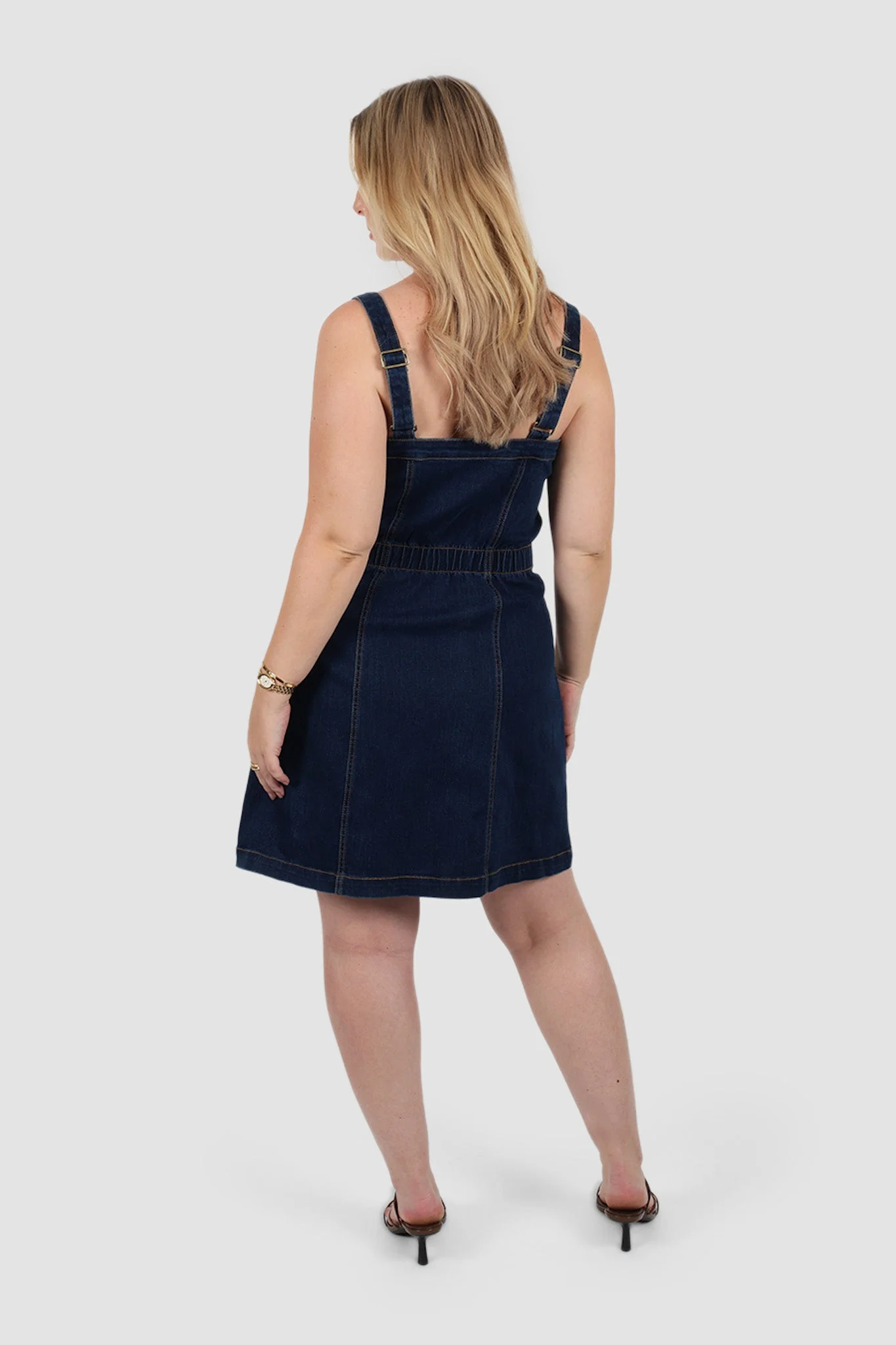 RAYLA DENIM DRESS MIDNIGHT - Image 4
