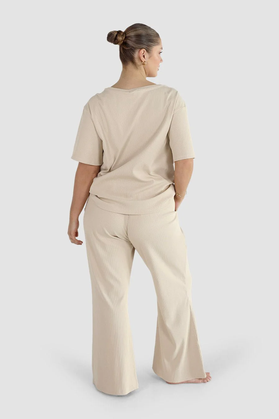 RAYLN RIB PANTS VANILLA - Image 4