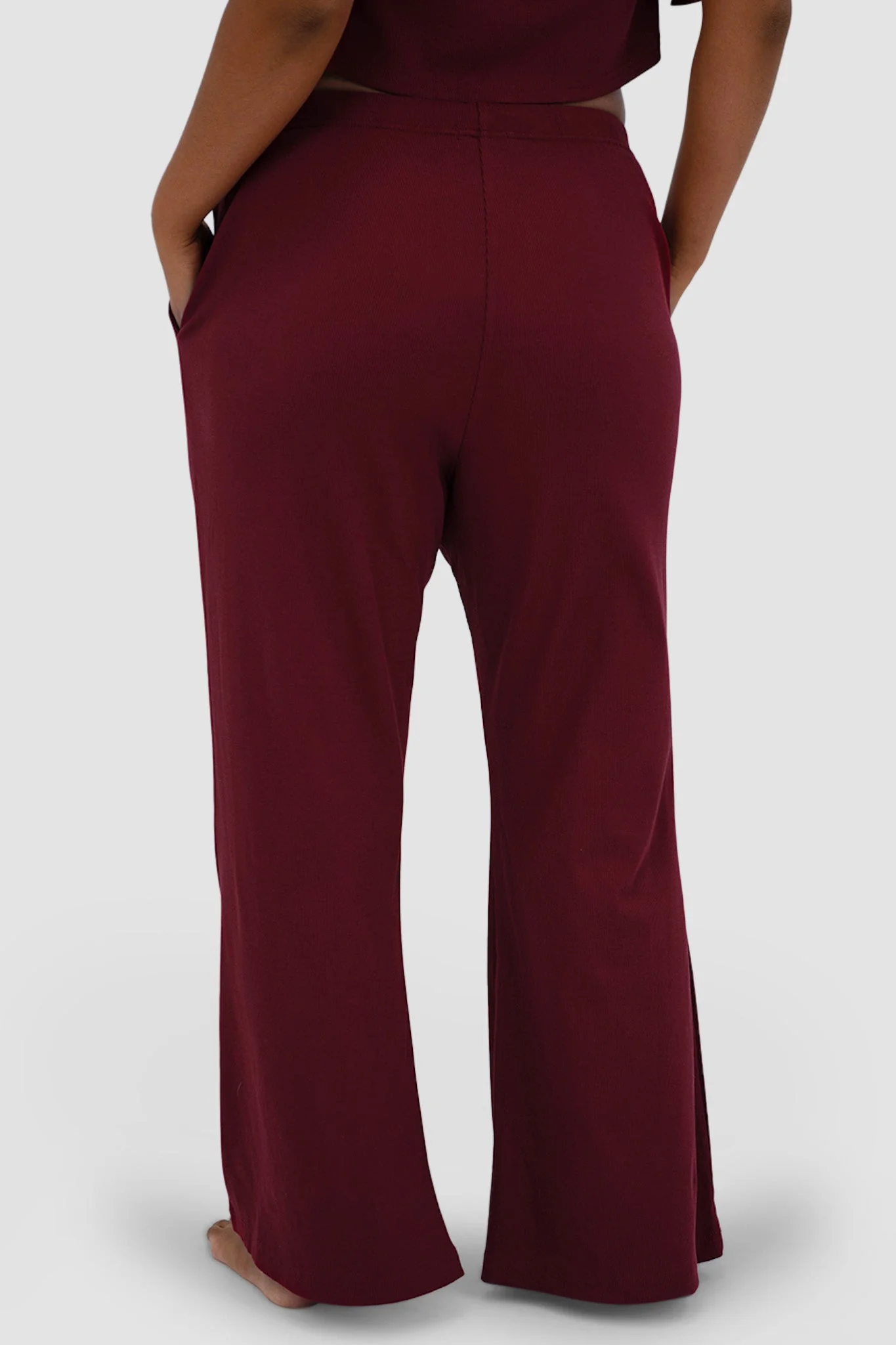 RAYLN RIB PANTS WINE - Image 6