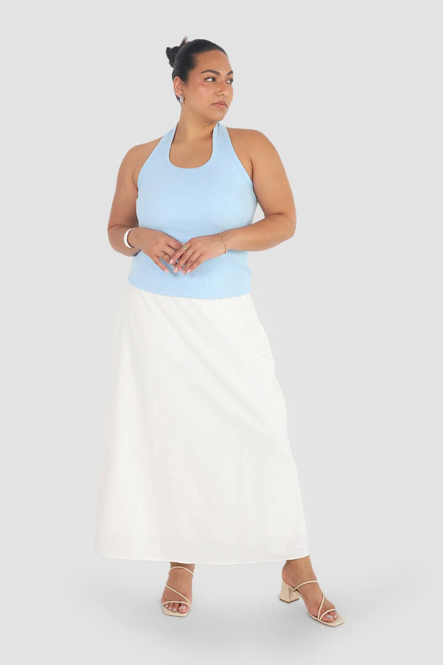 RENNA HALTER TOP BABY BLUE - Image 3