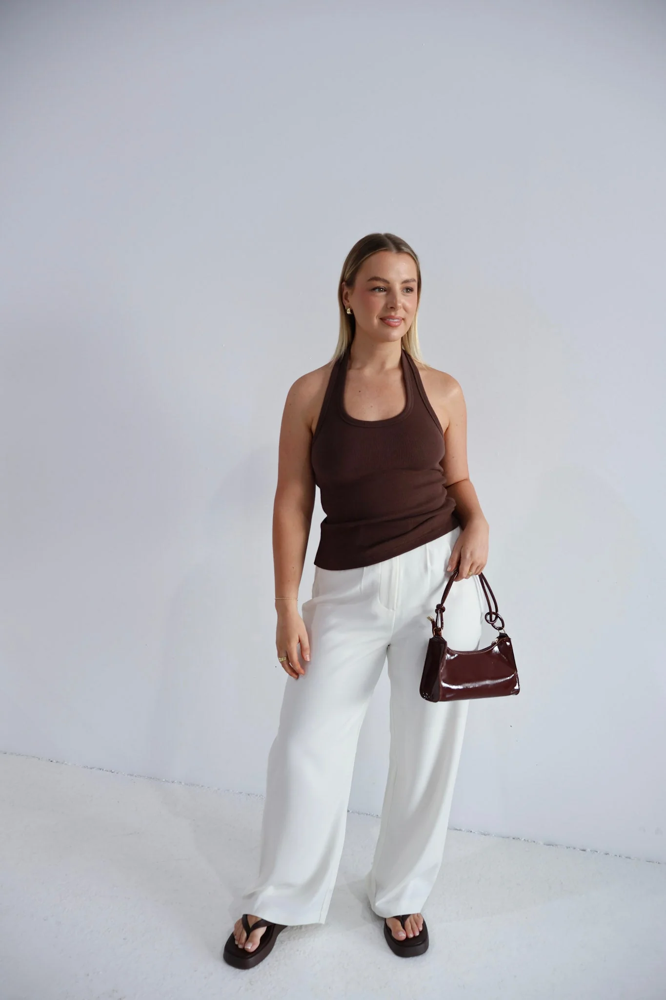 RENNA HALTER TOP ESPRESSO - Image 2
