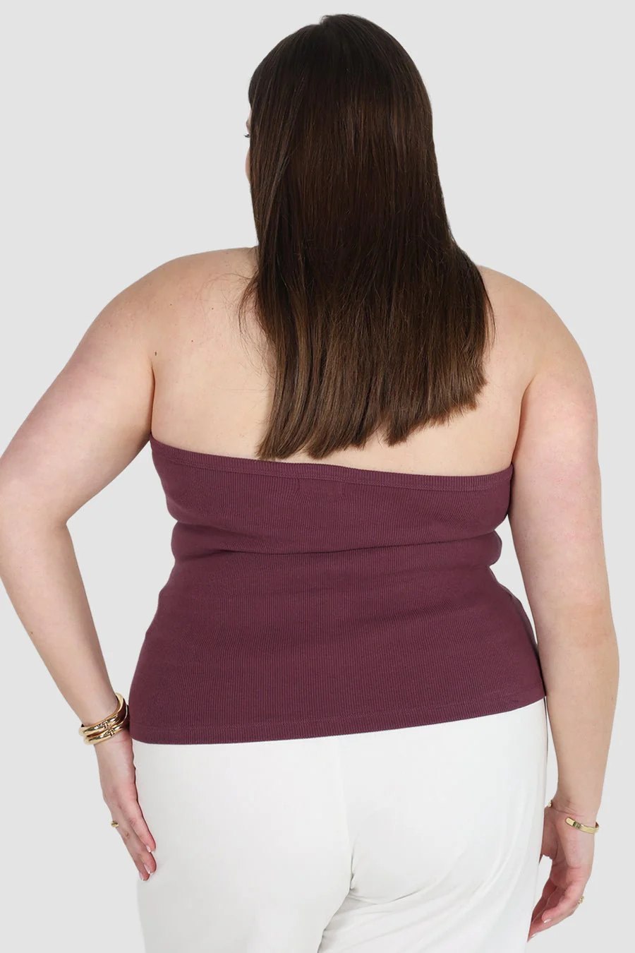 RENNA HALTER TOP PLUM - Image 5