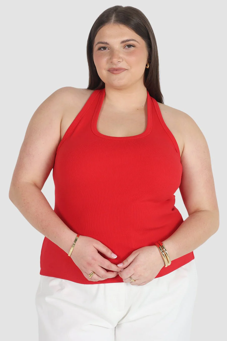 RENNA HALTER TOP RED - Image 2