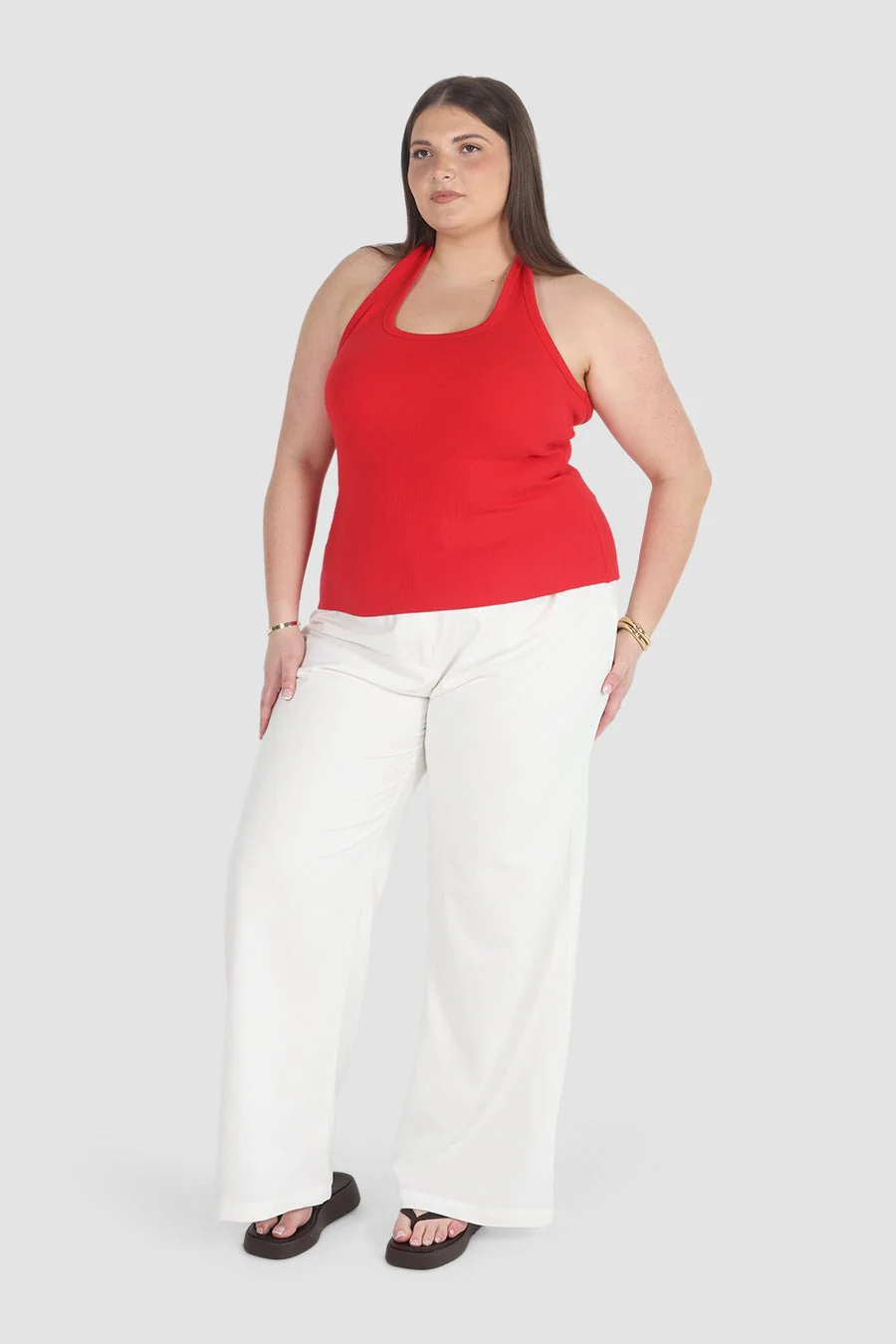 RENNA HALTER TOP RED - Image 4