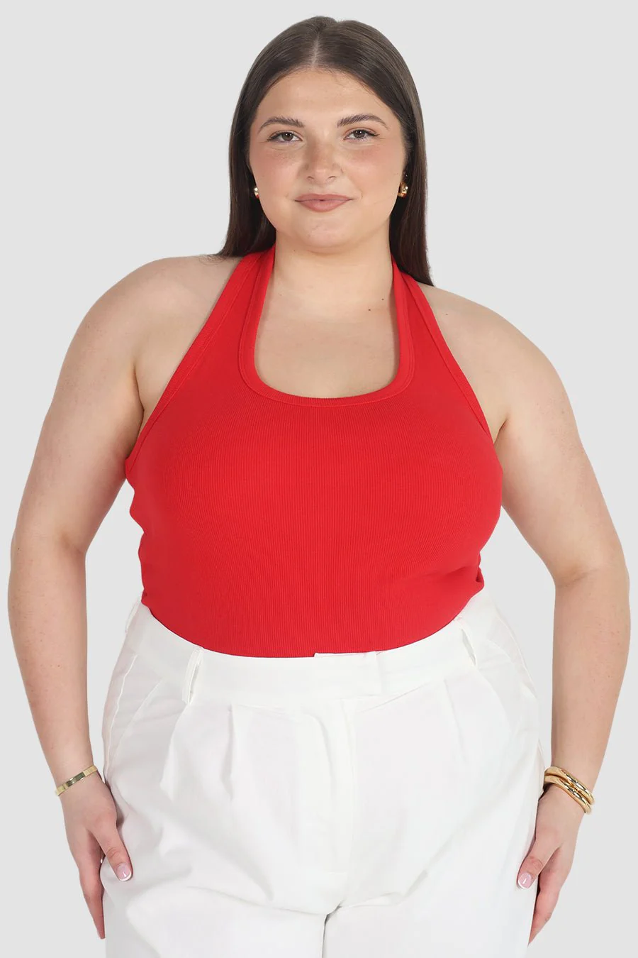 RENNA HALTER TOP RED - Image 7