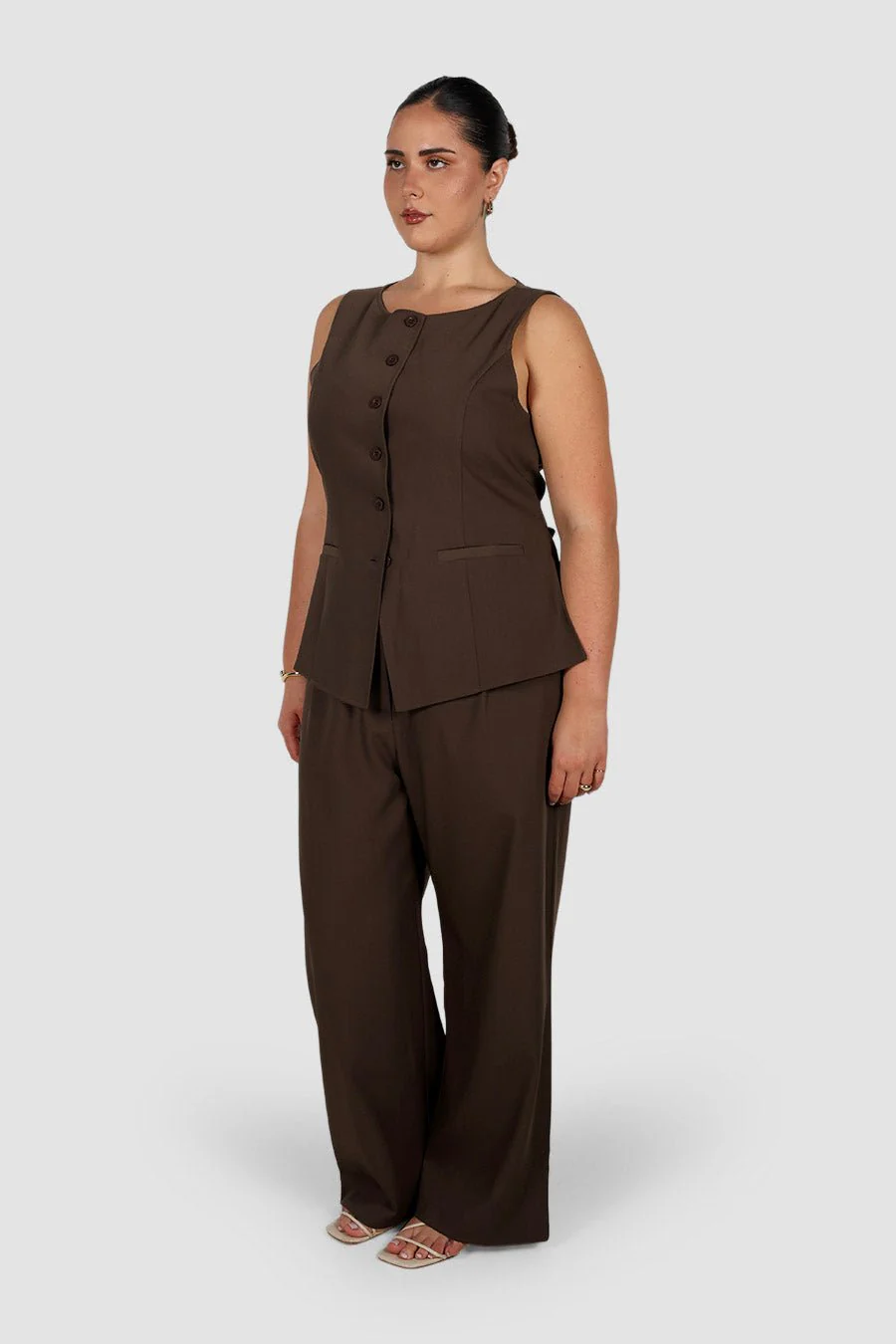 ROMIE VEST CHOCOLATE - Image 4