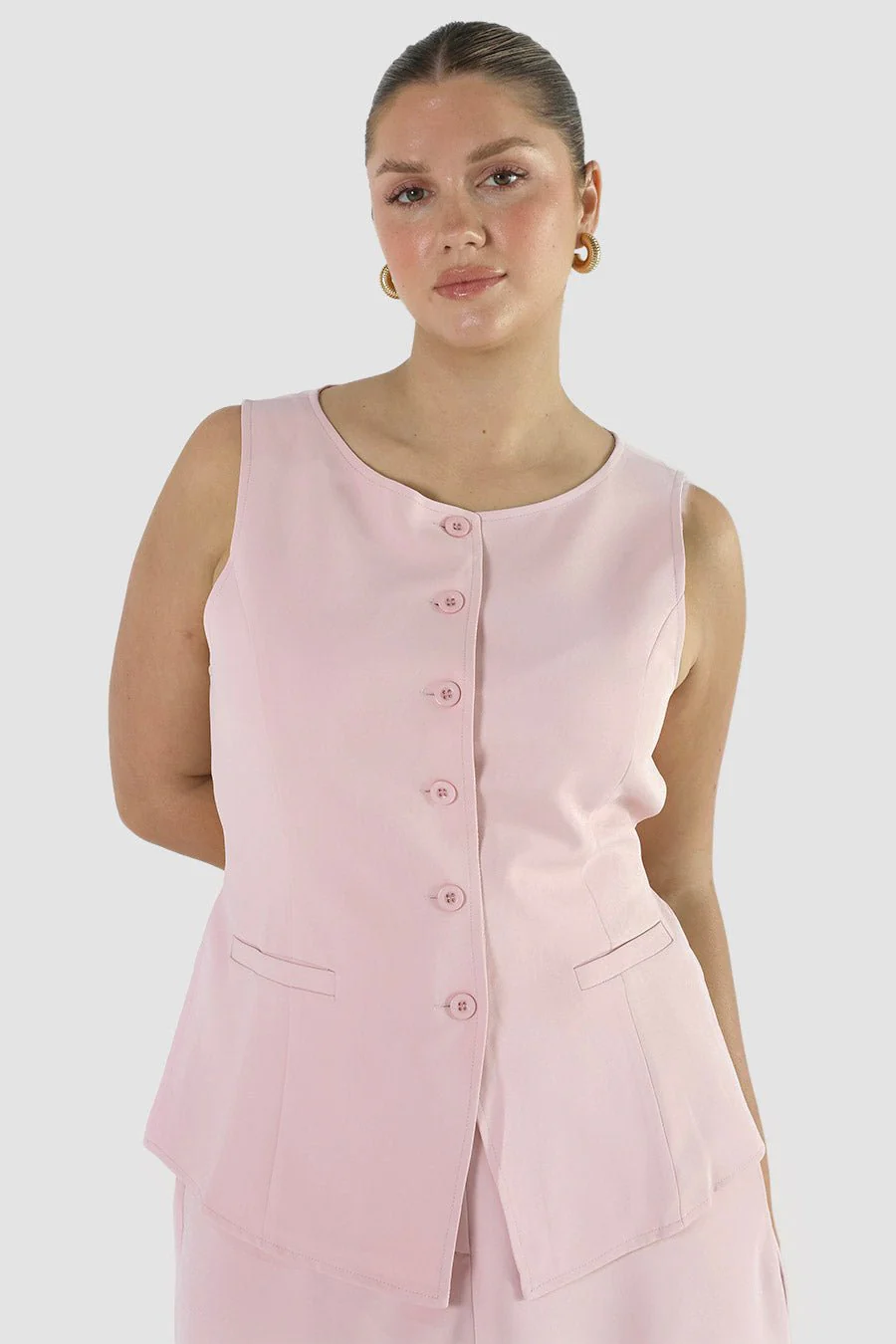 ROMIE VEST SOFT PINK