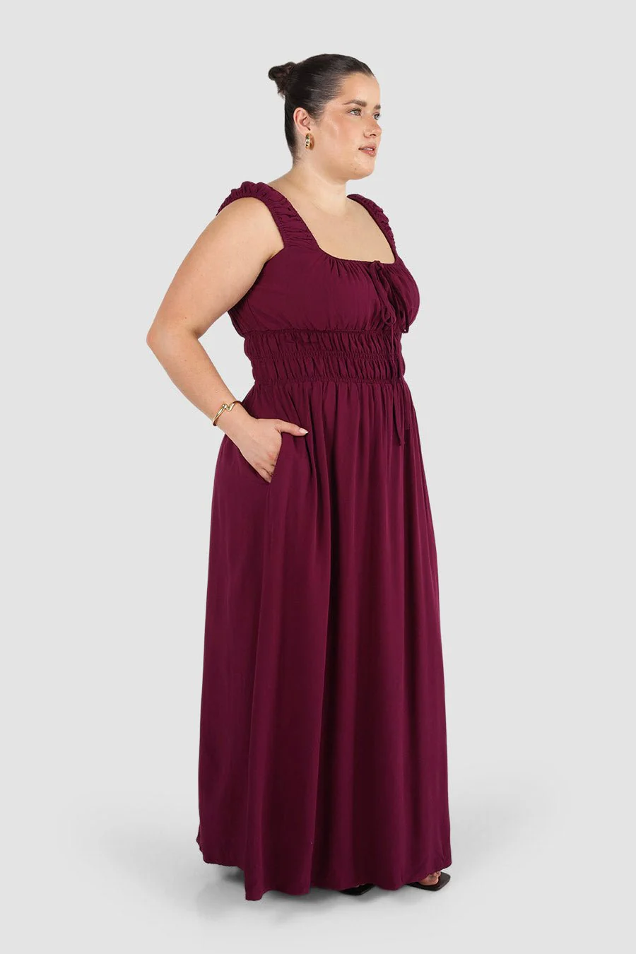 ROUX DRESS PLUM - Image 3