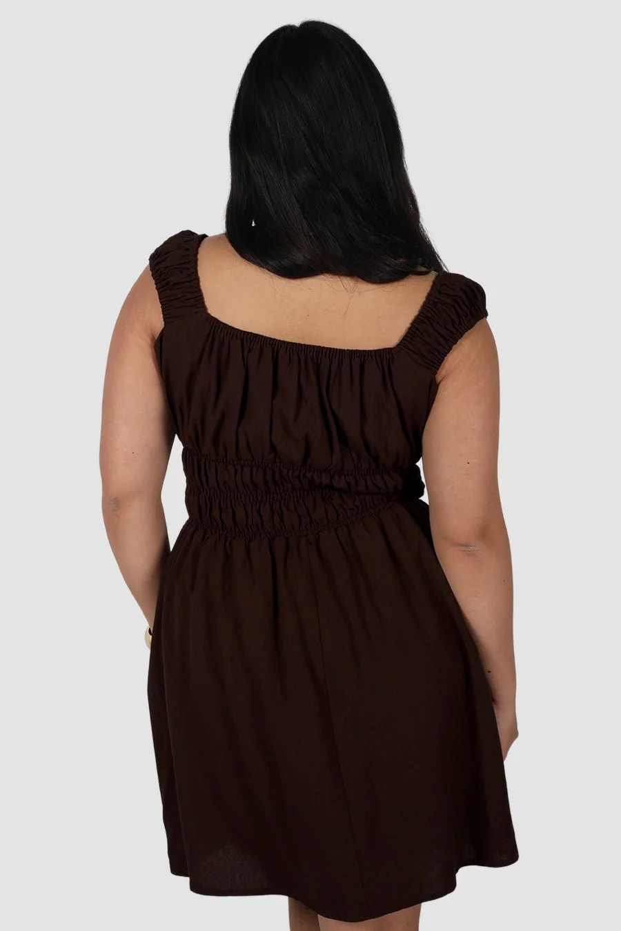 ROUX MINI DRESS ESPRESSO - Image 7