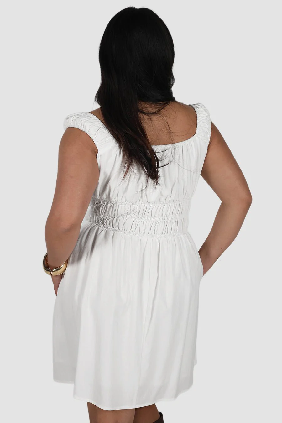 ROUX MINI DRESS WHITE - Image 4