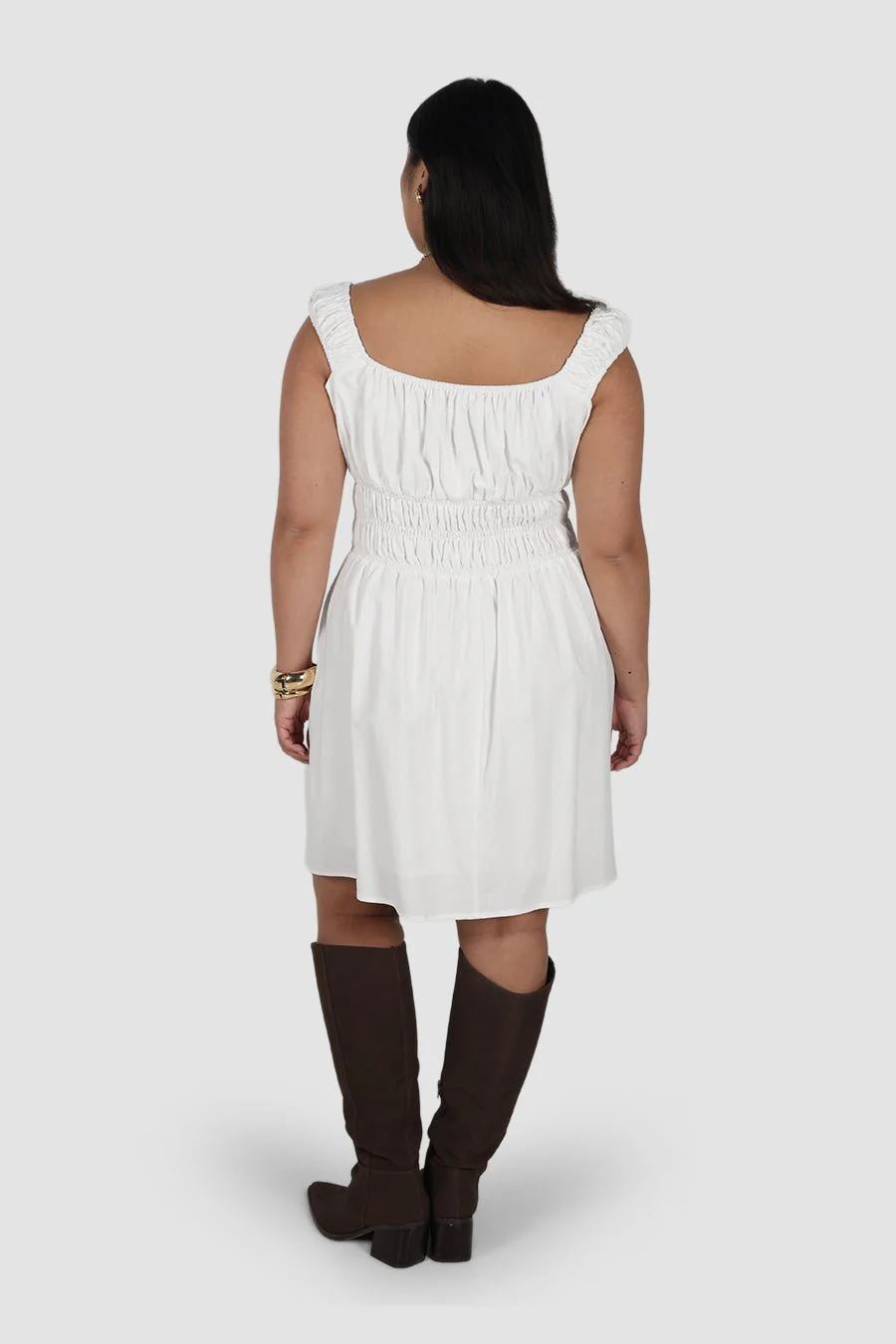 ROUX MINI DRESS WHITE - Image 5