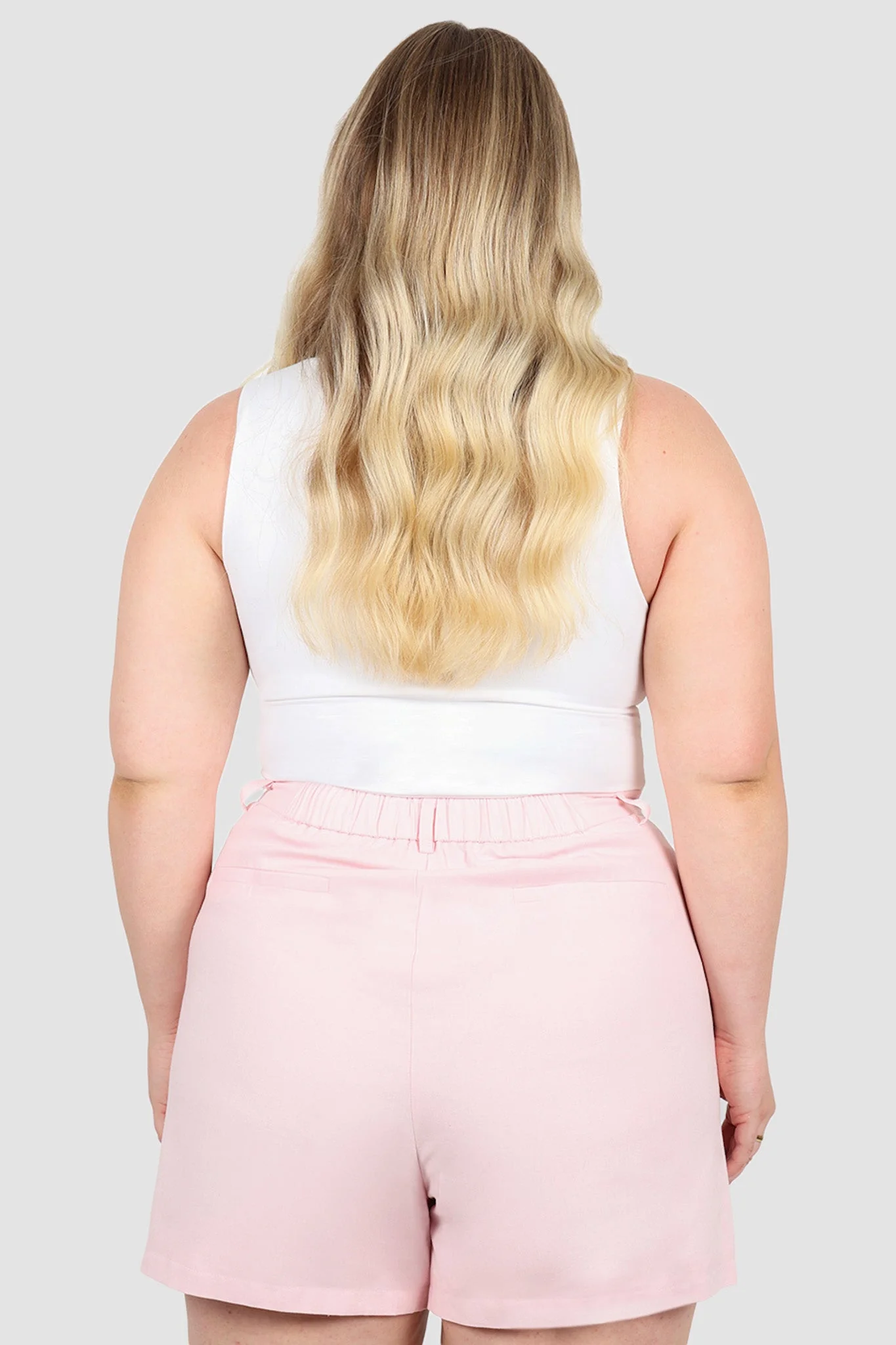 RUBEN LINEN BLEND SHORTS BALLERINA PINK - Image 16