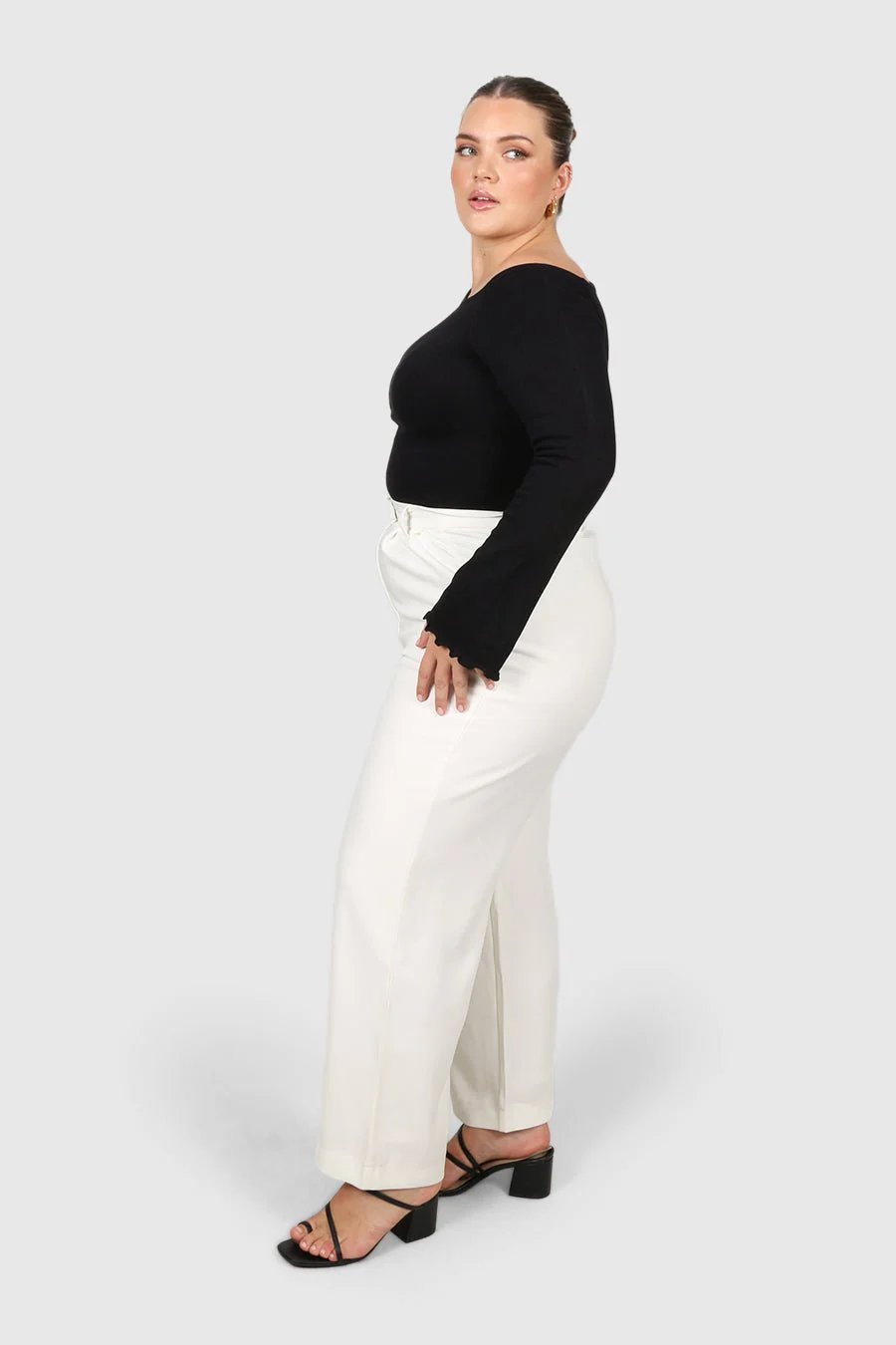 RYLIE KNIT TOP BLACK - Image 4