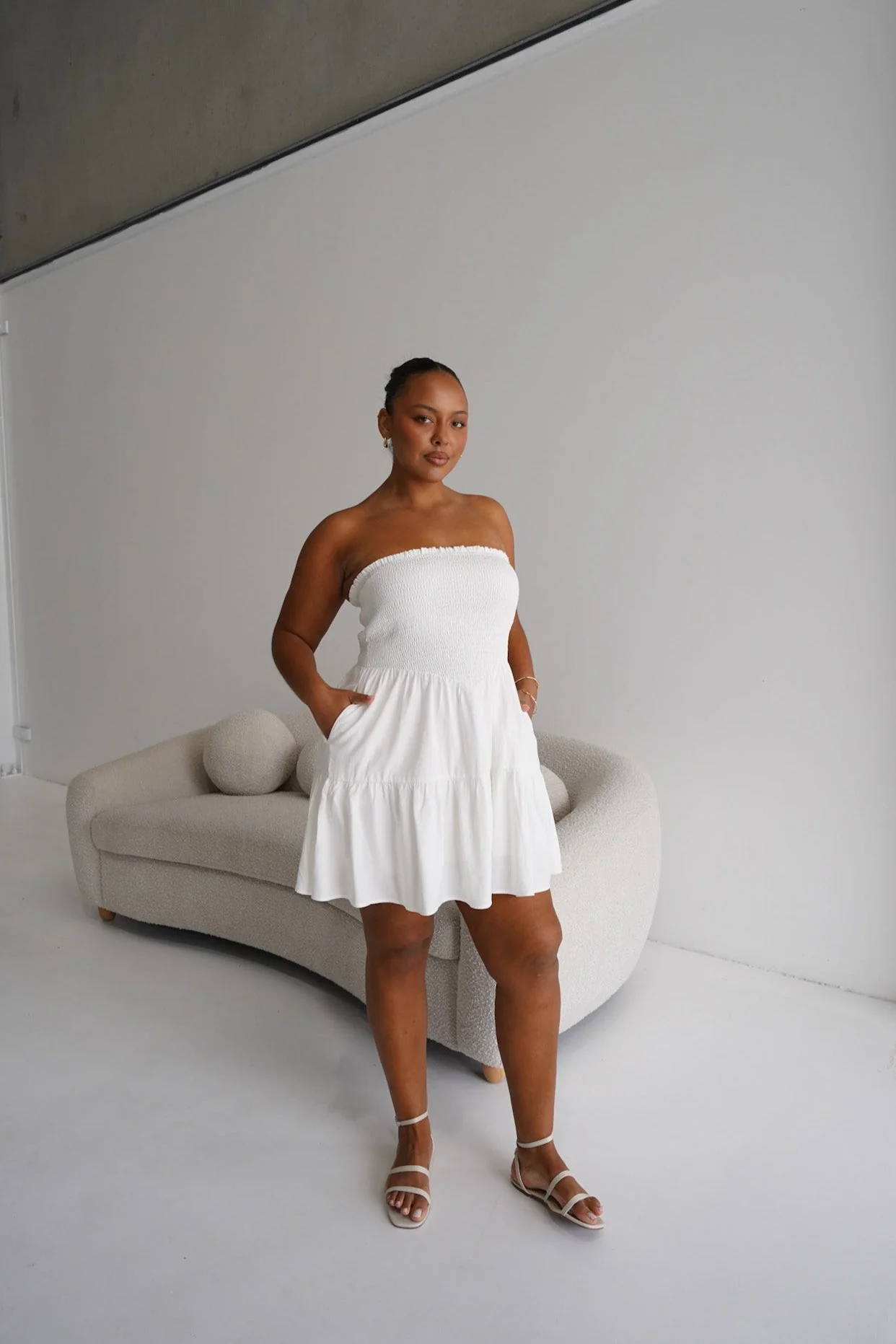 RYLIN DRESS WHITE