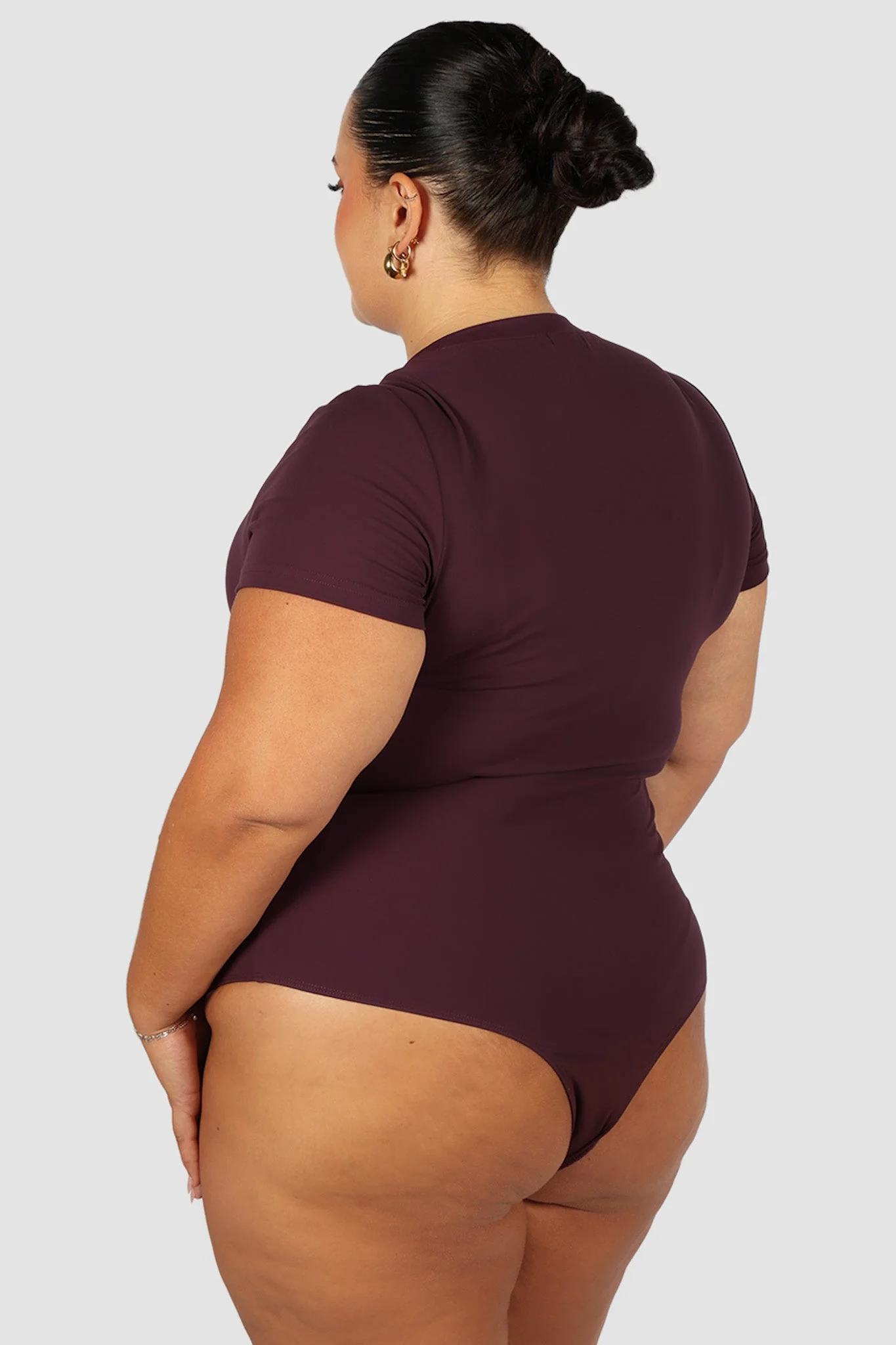 S/S BODYSUIT DEEP PLUM - Image 3