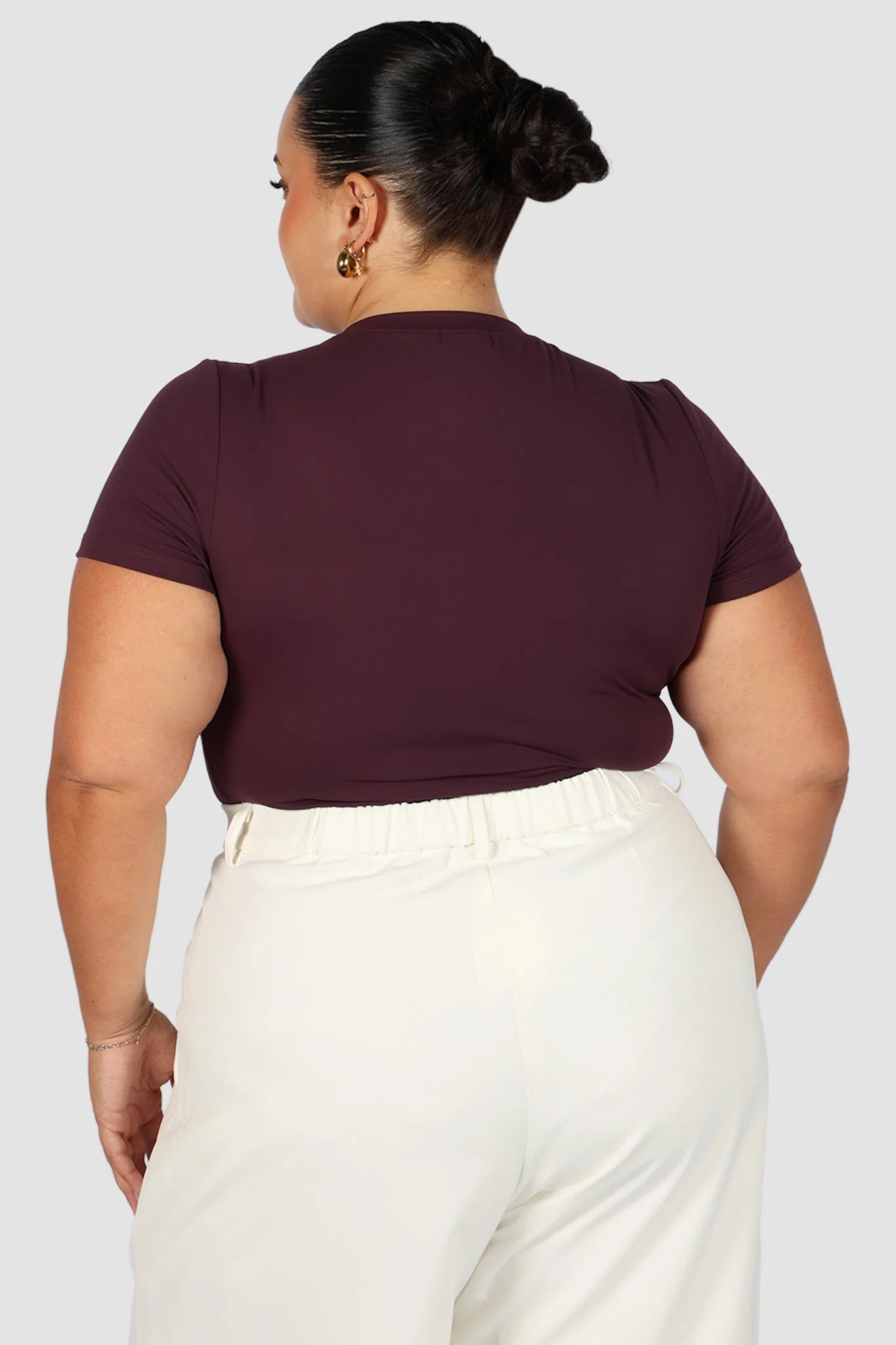 S/S BODYSUIT DEEP PLUM - Image 5