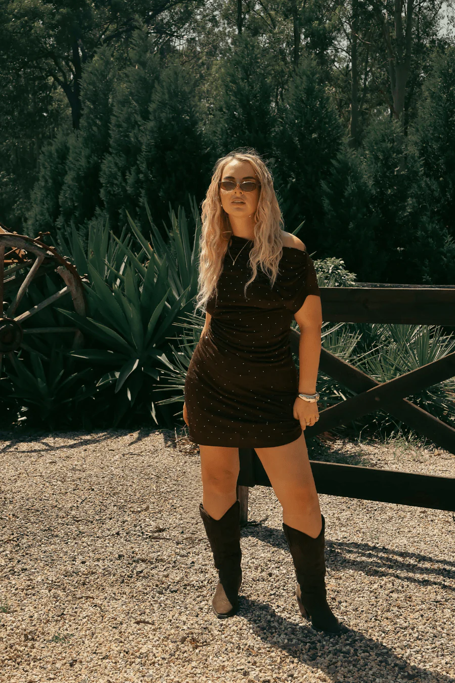 SABELA MINI SKIRT ESPRESSO SPARKLE - Image 7