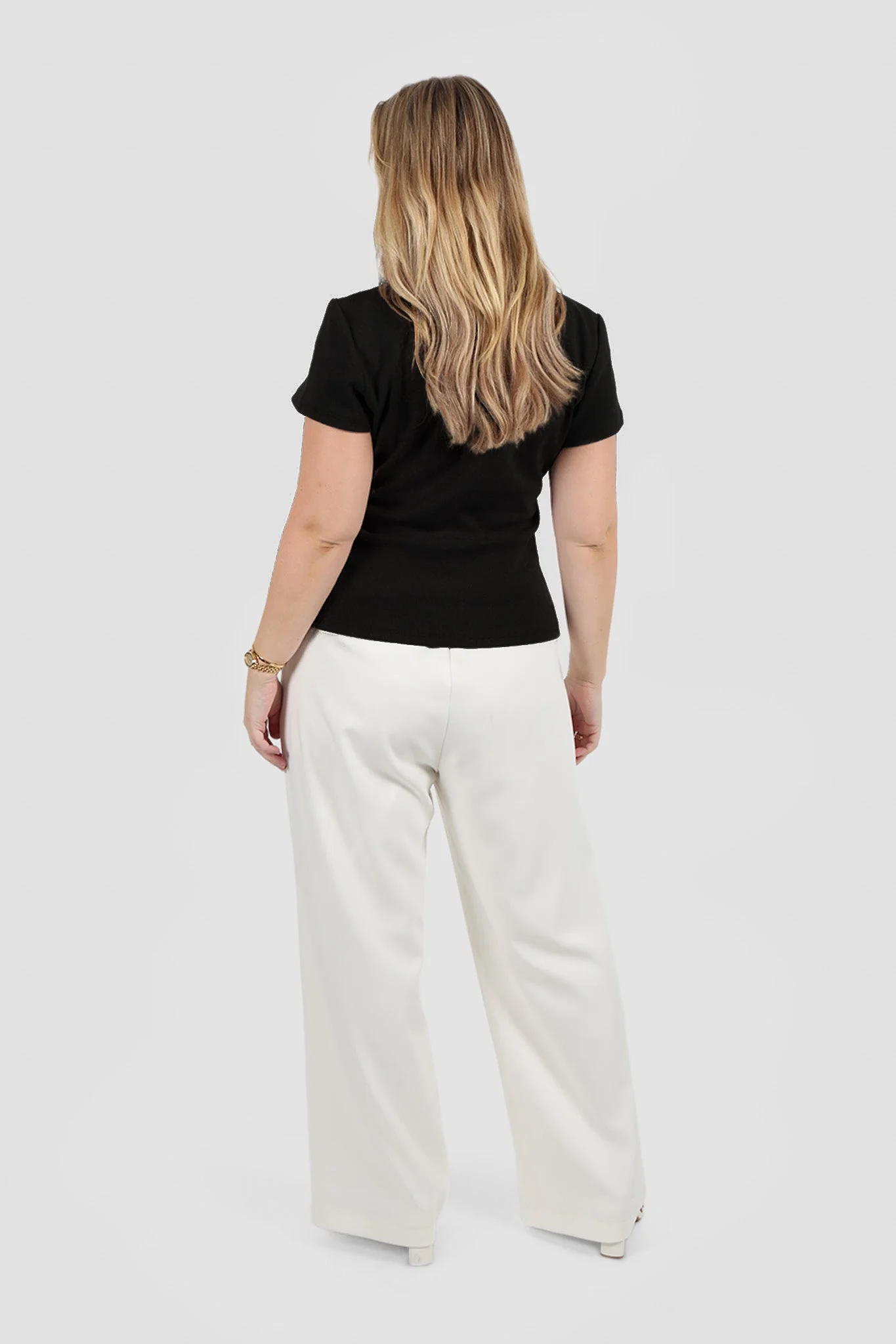SAVANNAH RIB TEE BLACK - Image 3
