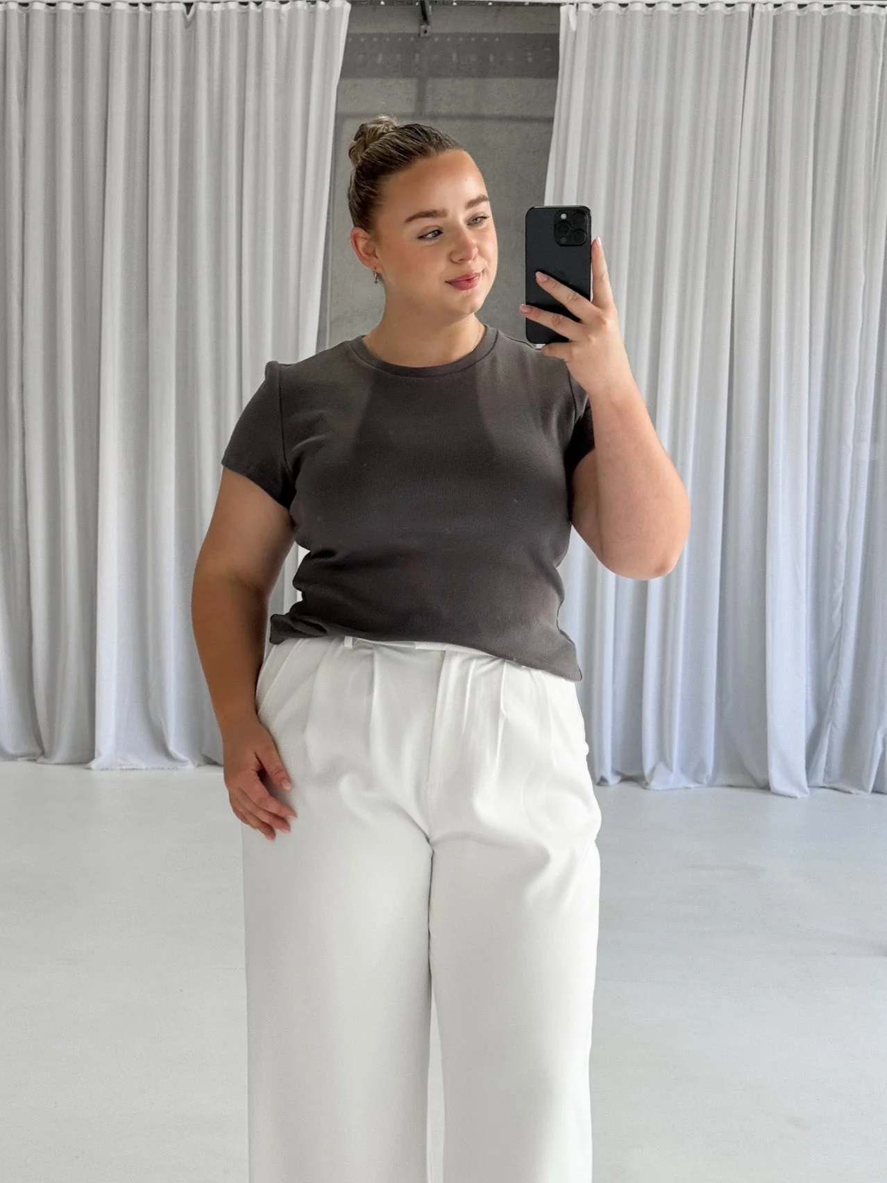 SAVANNAH RIB TEE GREY