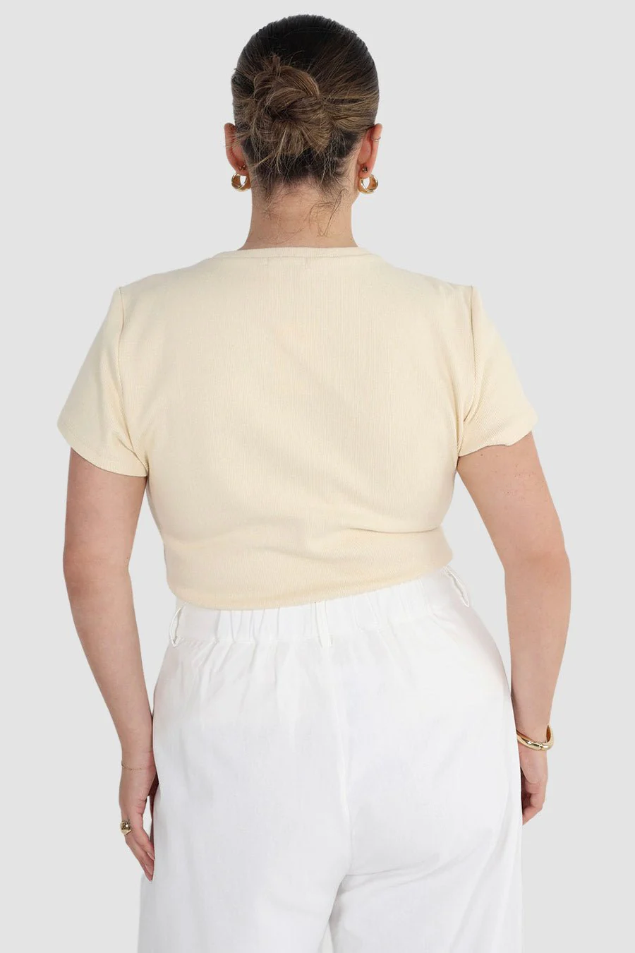 SAVANNAH RIB TEE VANILLA - Image 4