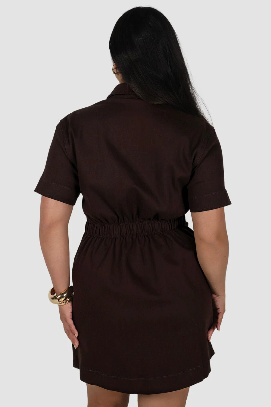 SAVEIRA DENIM DRESS ESPRESSO - Image 5