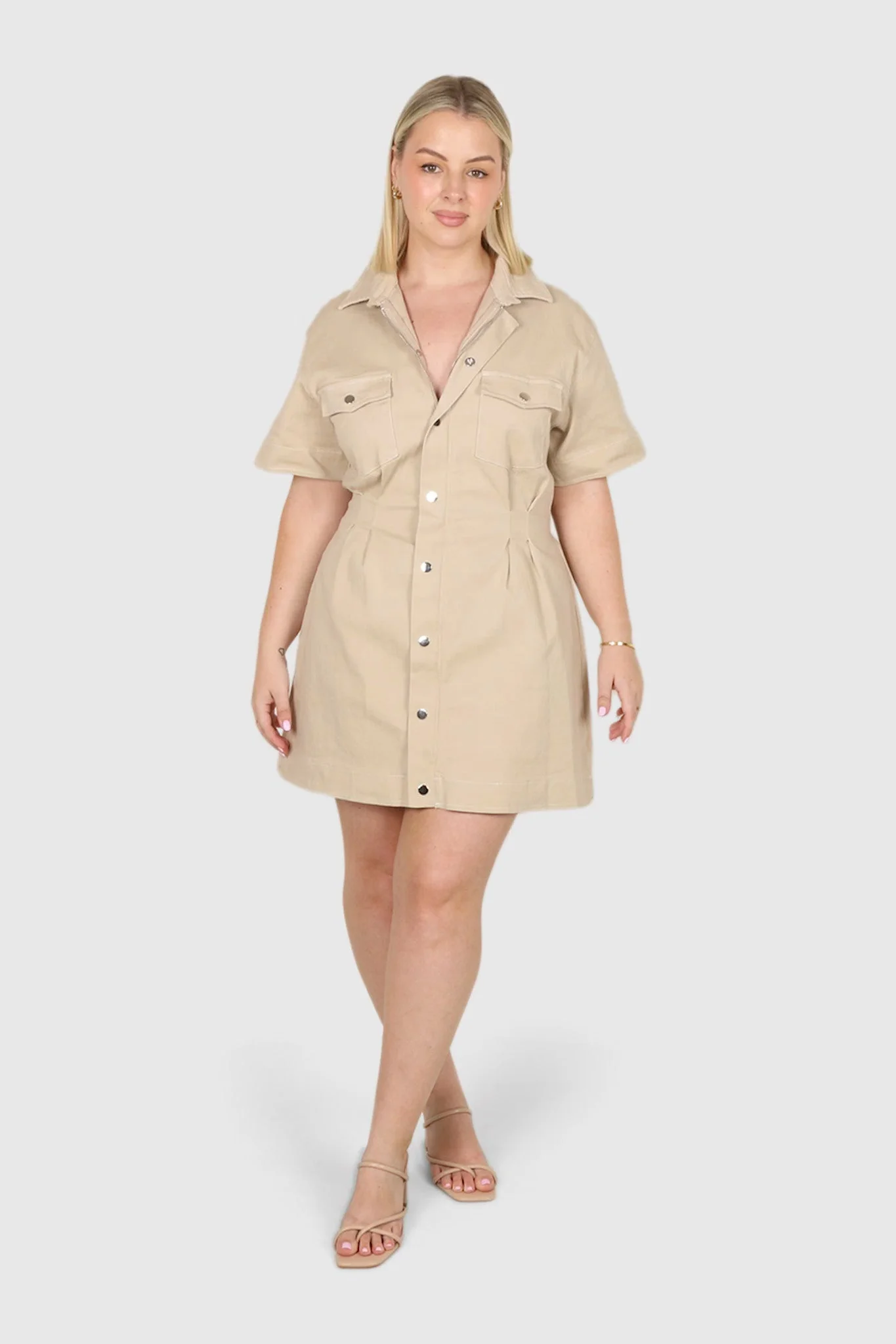 SAVEIRA DENIM DRESS STONE - Image 2