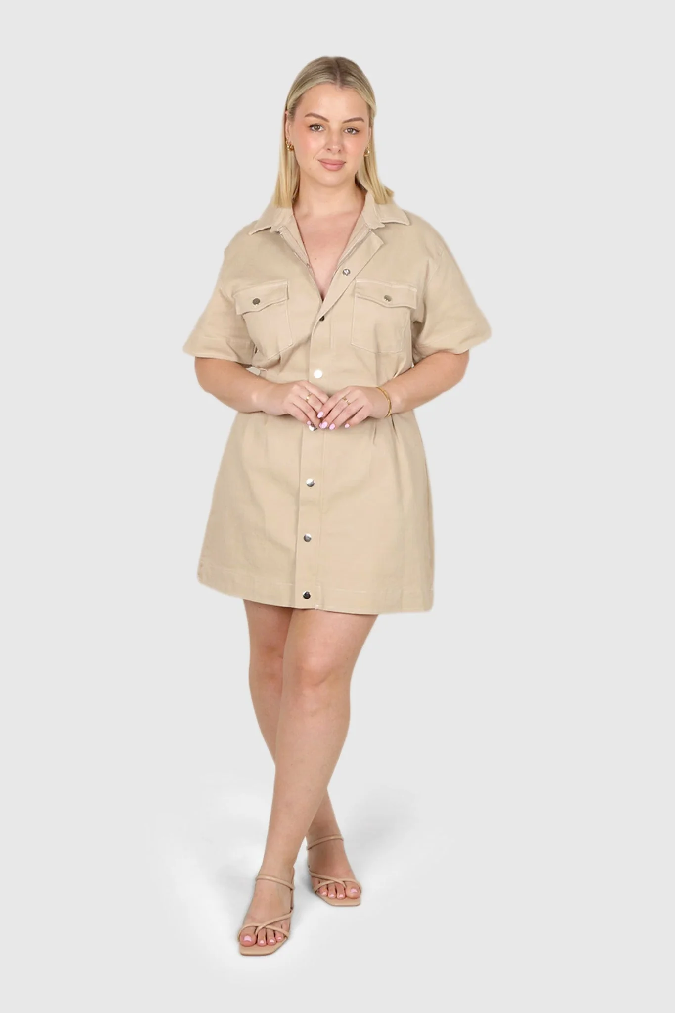 SAVEIRA DENIM DRESS STONE - Image 6