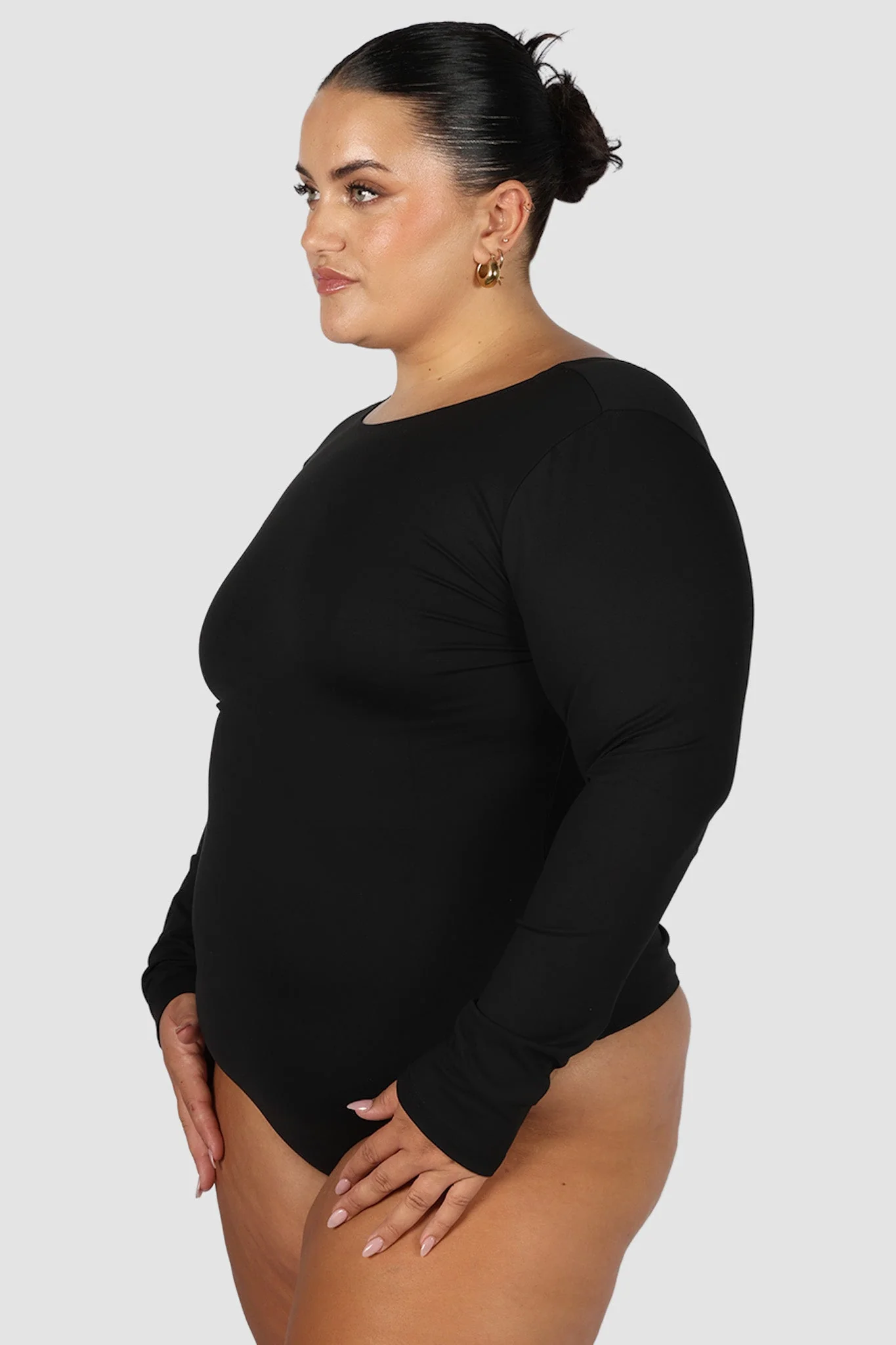 SCOOP BACK BODYSUIT BLACK - Image 11