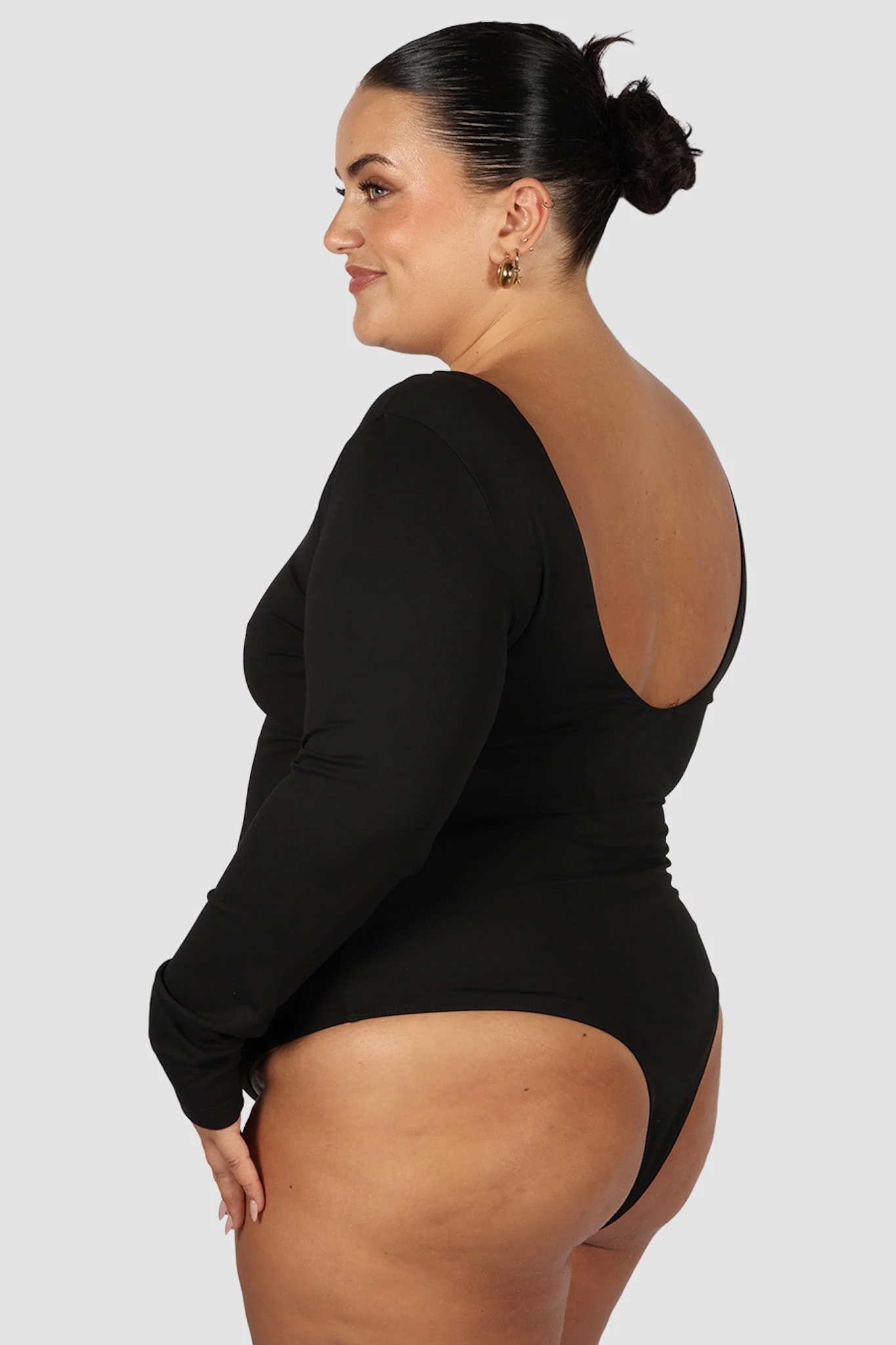 SCOOP BACK BODYSUIT BLACK - Image 12