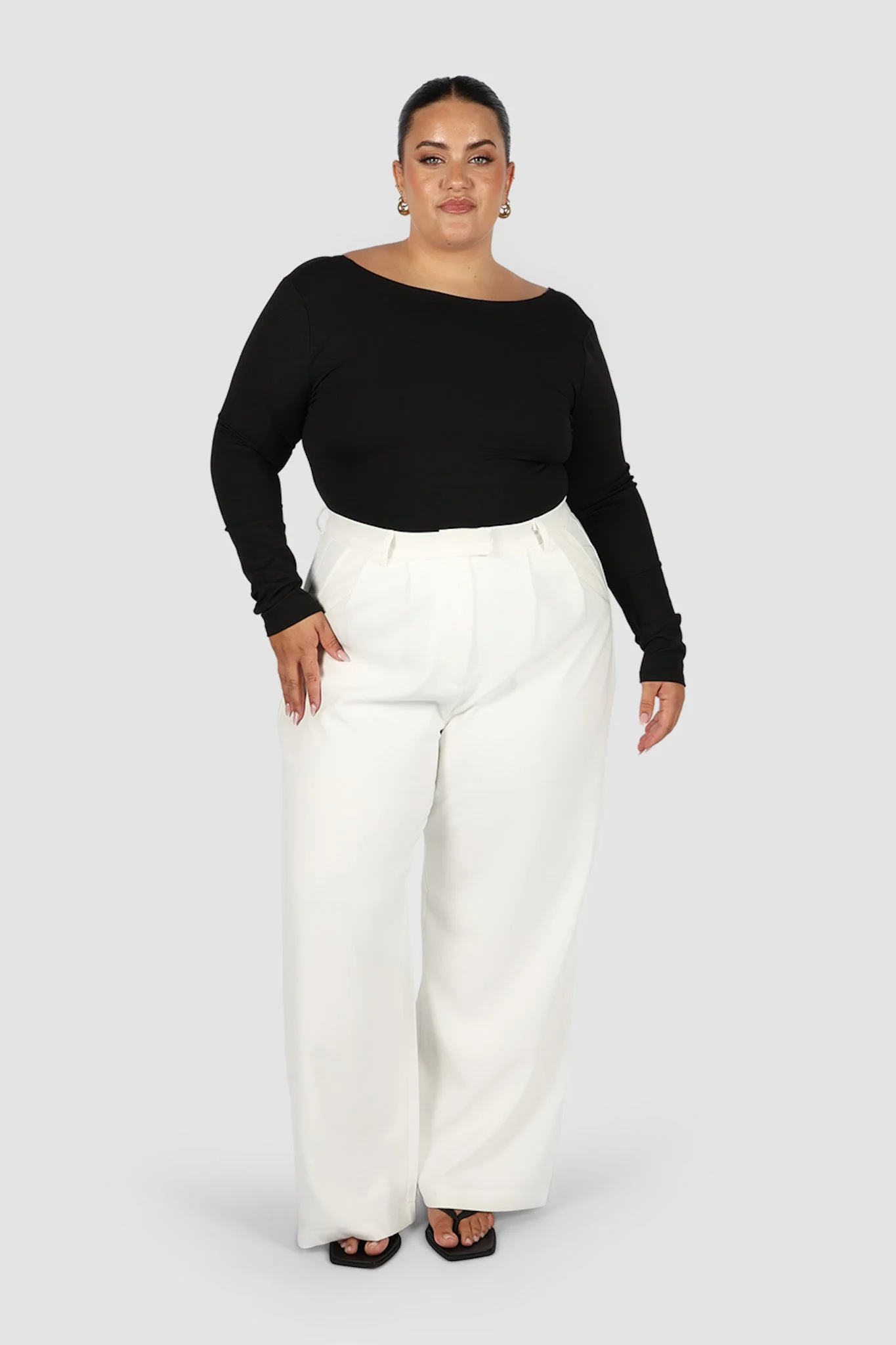 SCOOP BACK BODYSUIT BLACK - Image 7