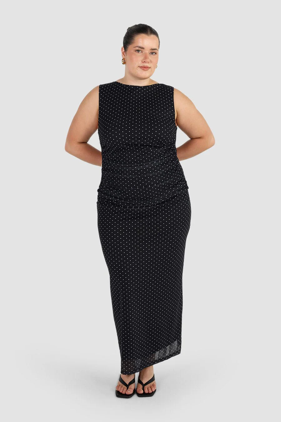 SELAYA DRESS BLACK SPOT