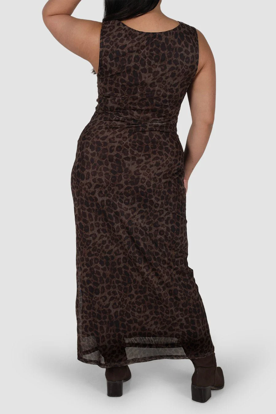 SELAYA DRESS CHOC LEOPARD - Image 5