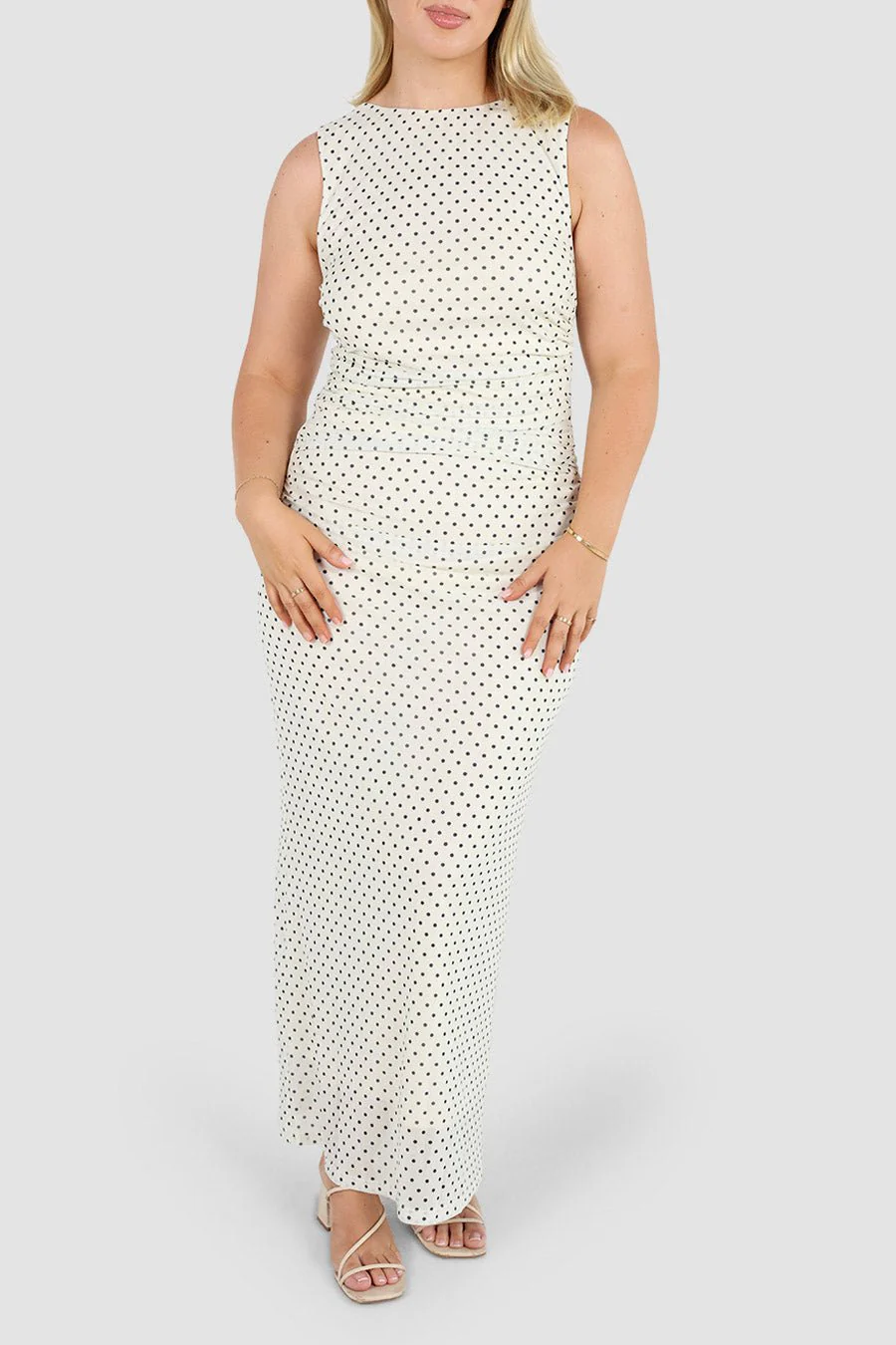 SELAYA DRESS WHITE SPOT - Image 4