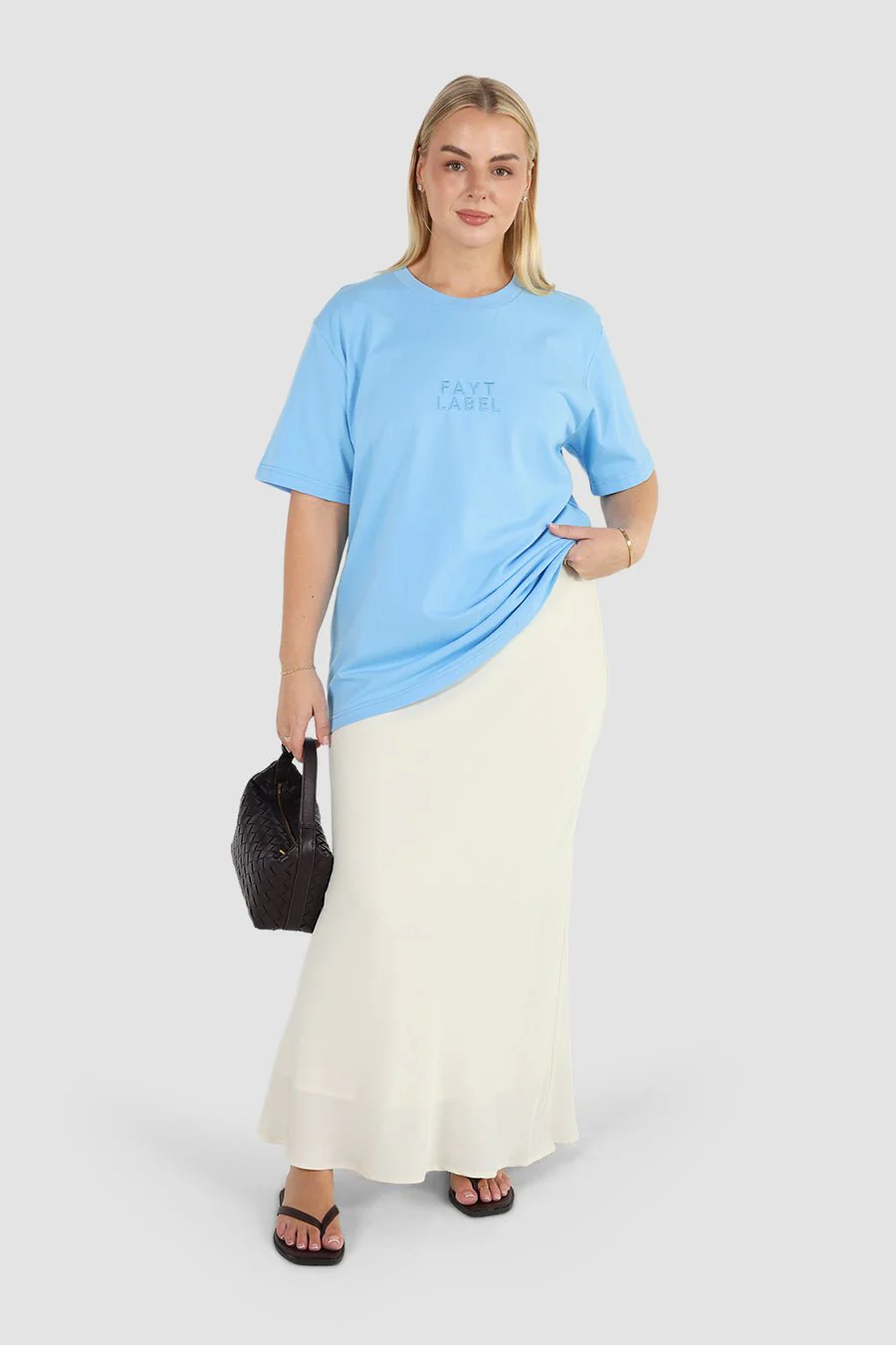 SIGNATURE LOGO TEE BLUE