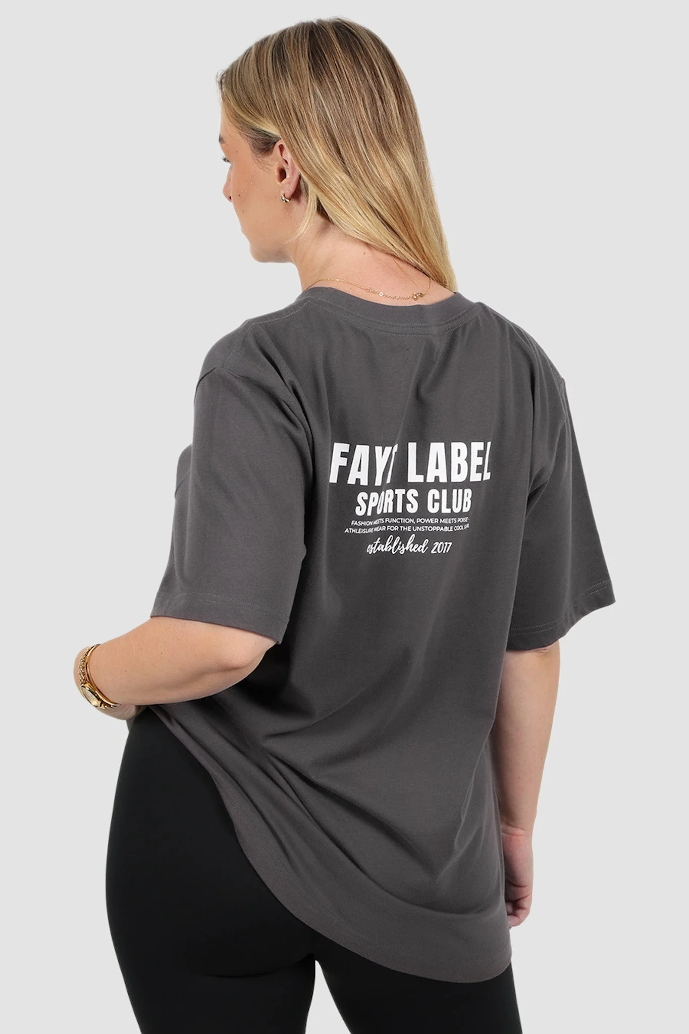 SIGNATURE LOGO TEE CHARCOAL - Image 3